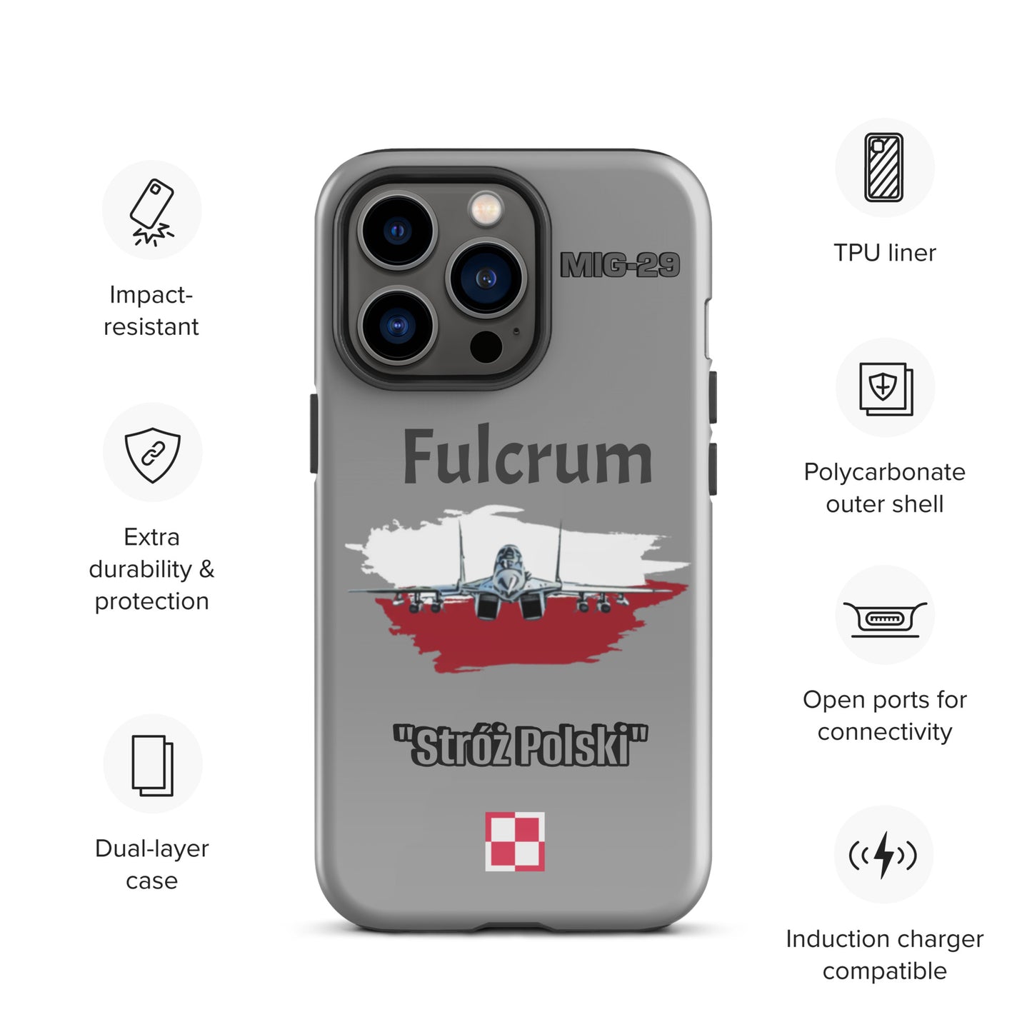 Poland Fulcrum Patriot iPhone Case