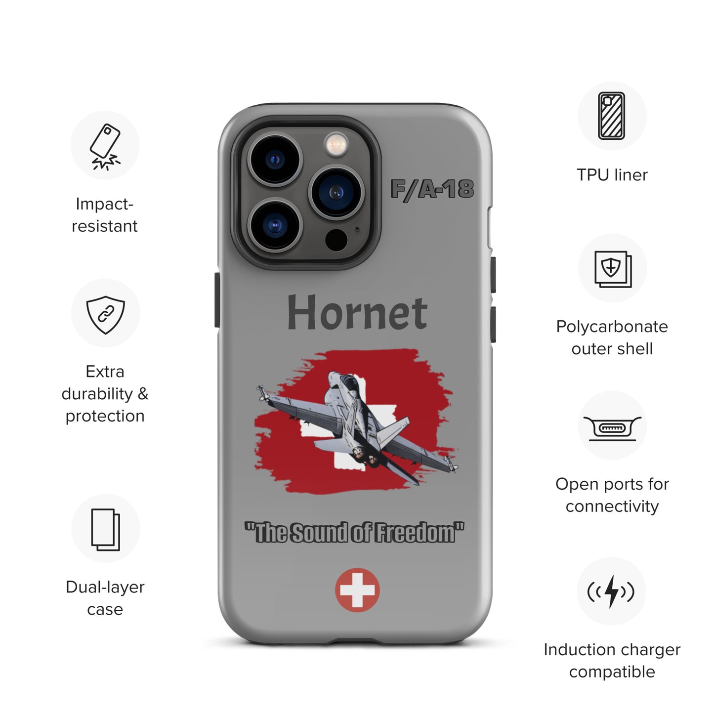 Swiss Hornet Patriot iPhone Case