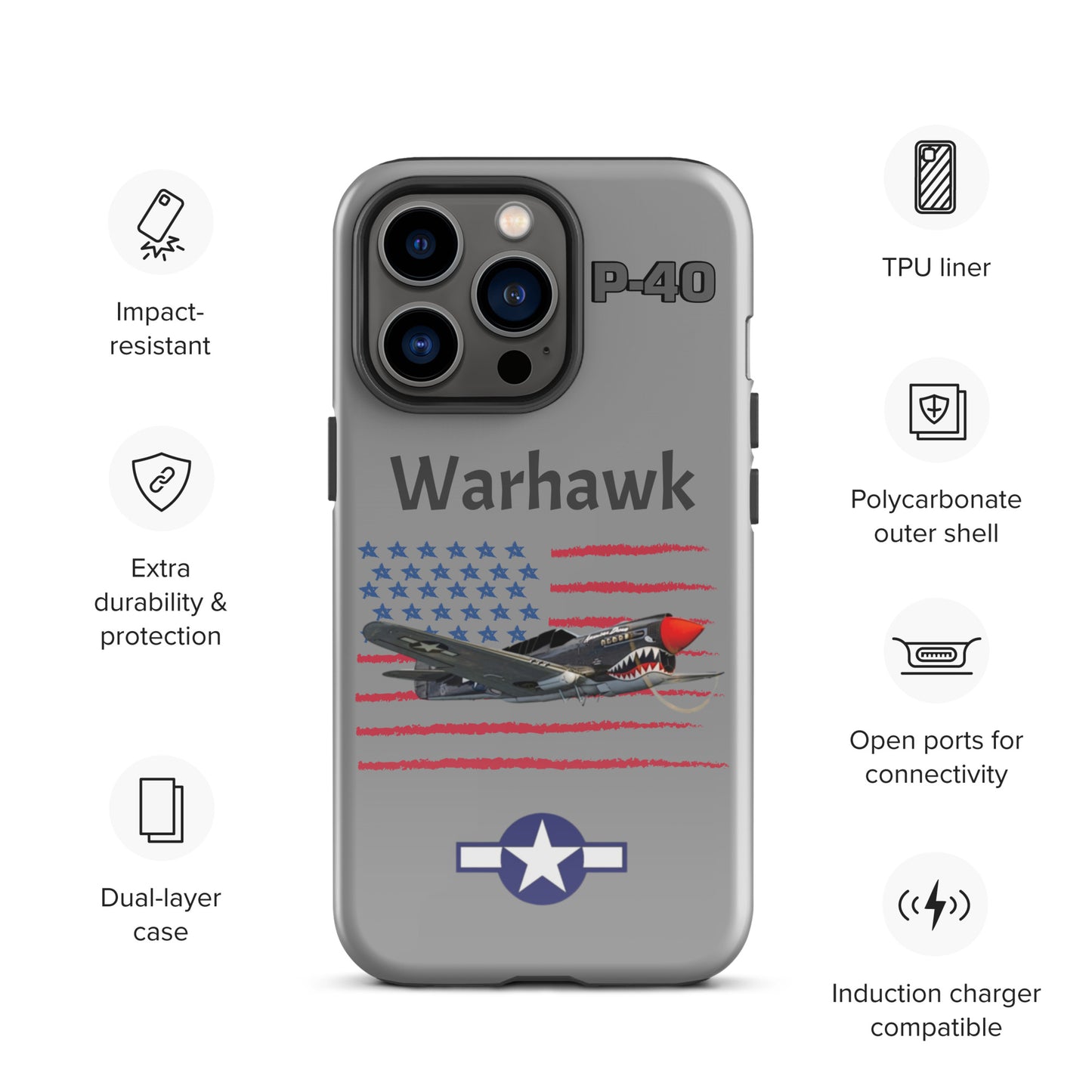 WWII Warhawk Patriot iPhone Case