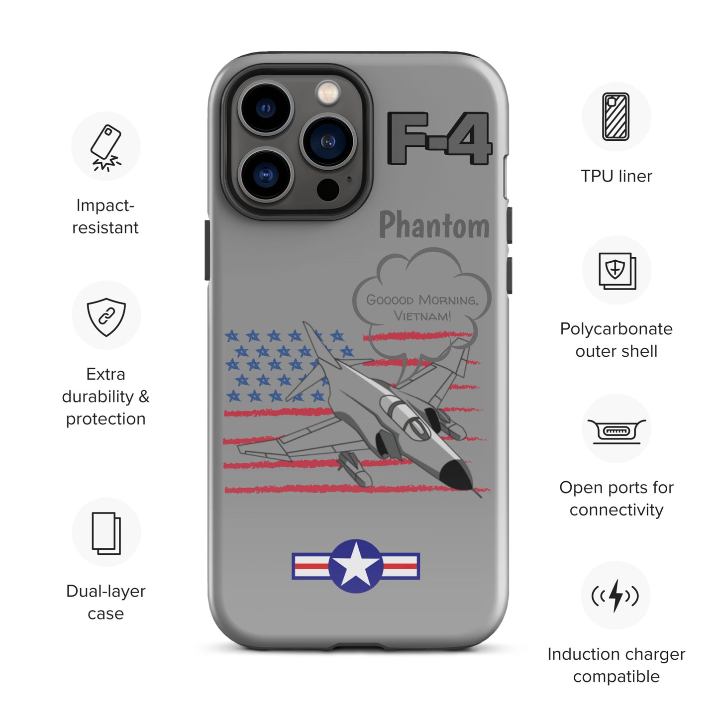 Patriot Phantom iPhone Case (Without Quotes)