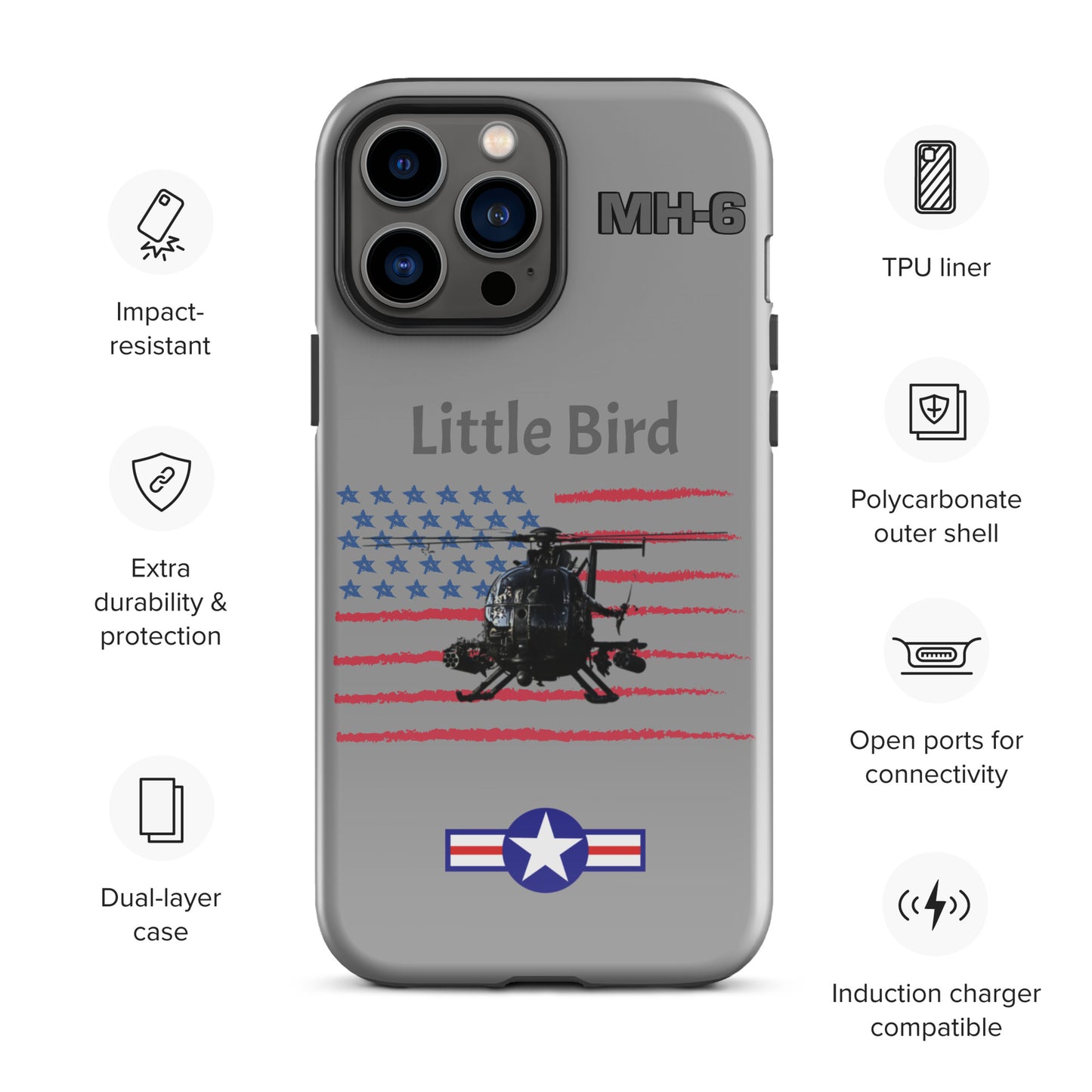 Little Bird Patriot iPhone Case (Without Quotes)