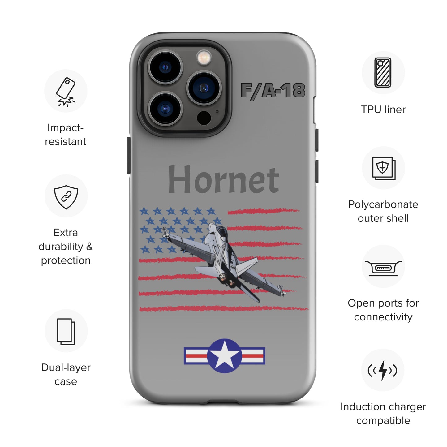 Hornet Patriot iPhone Case (Without Quotes)