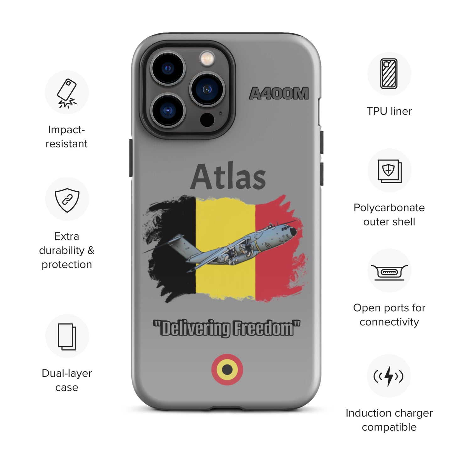 Belgian Atlas Patriot iPhone Case