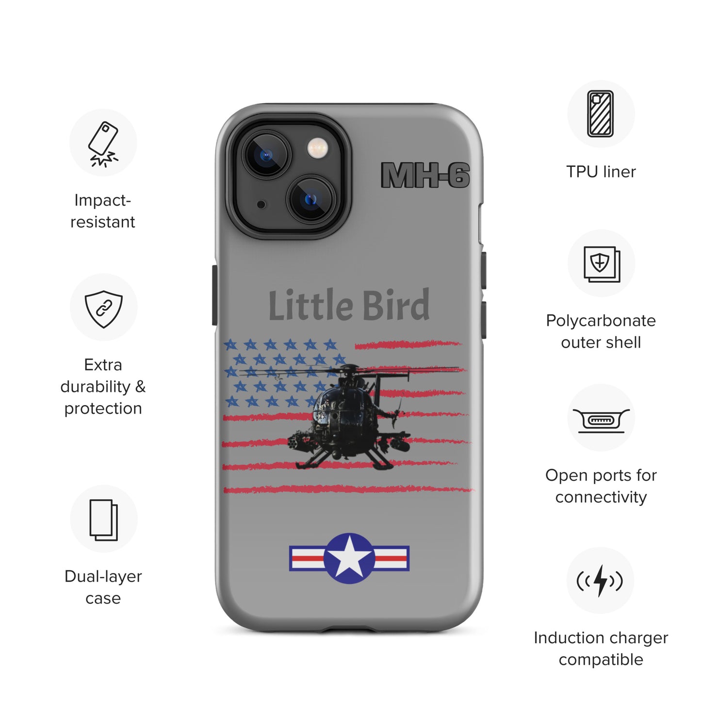 Little Bird Patriot iPhone Case (Without Quotes)