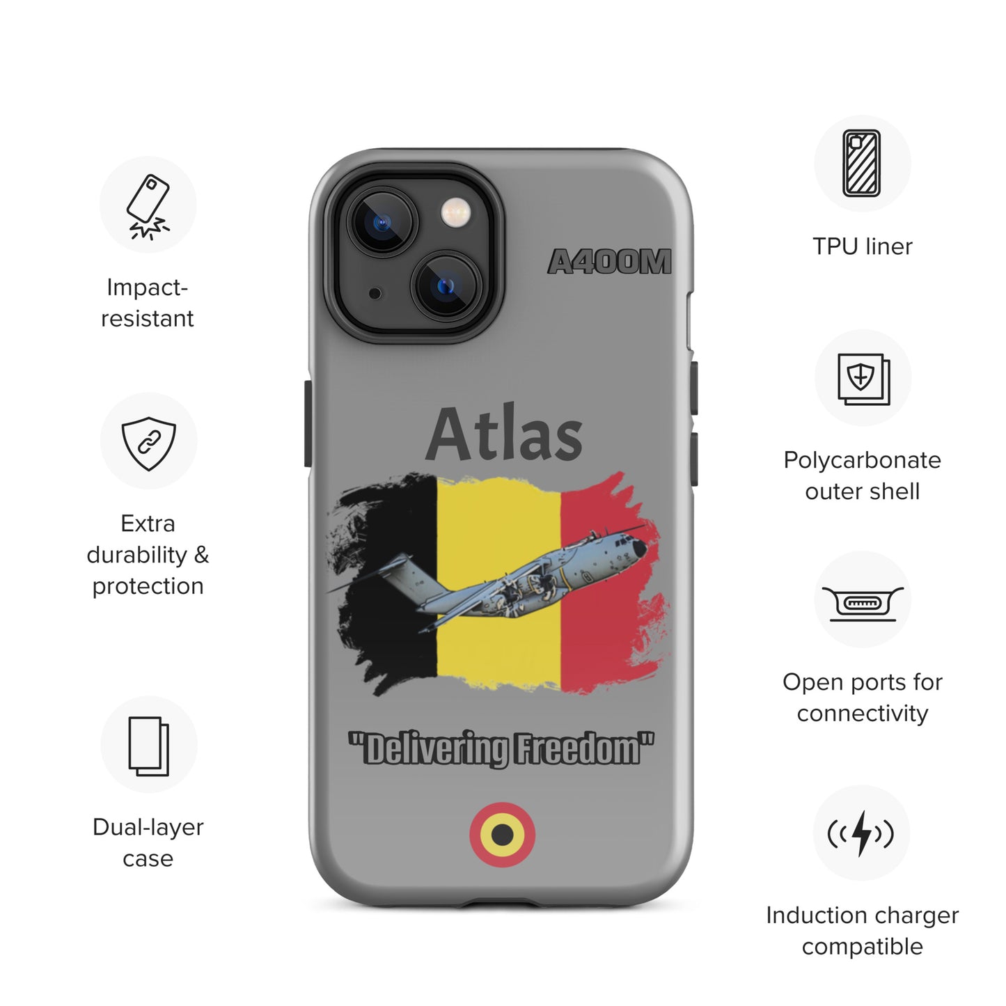 Belgian Atlas Patriot iPhone Case
