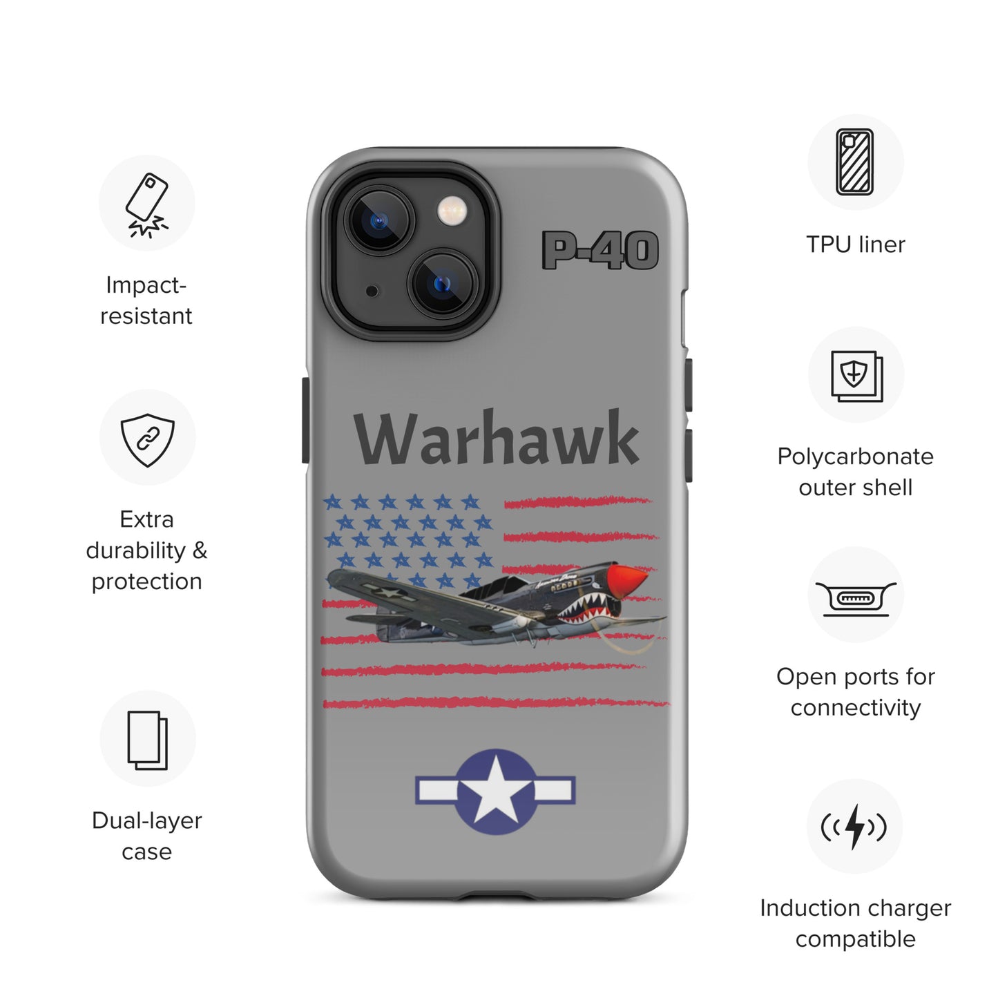 WWII Warhawk Patriot iPhone Case