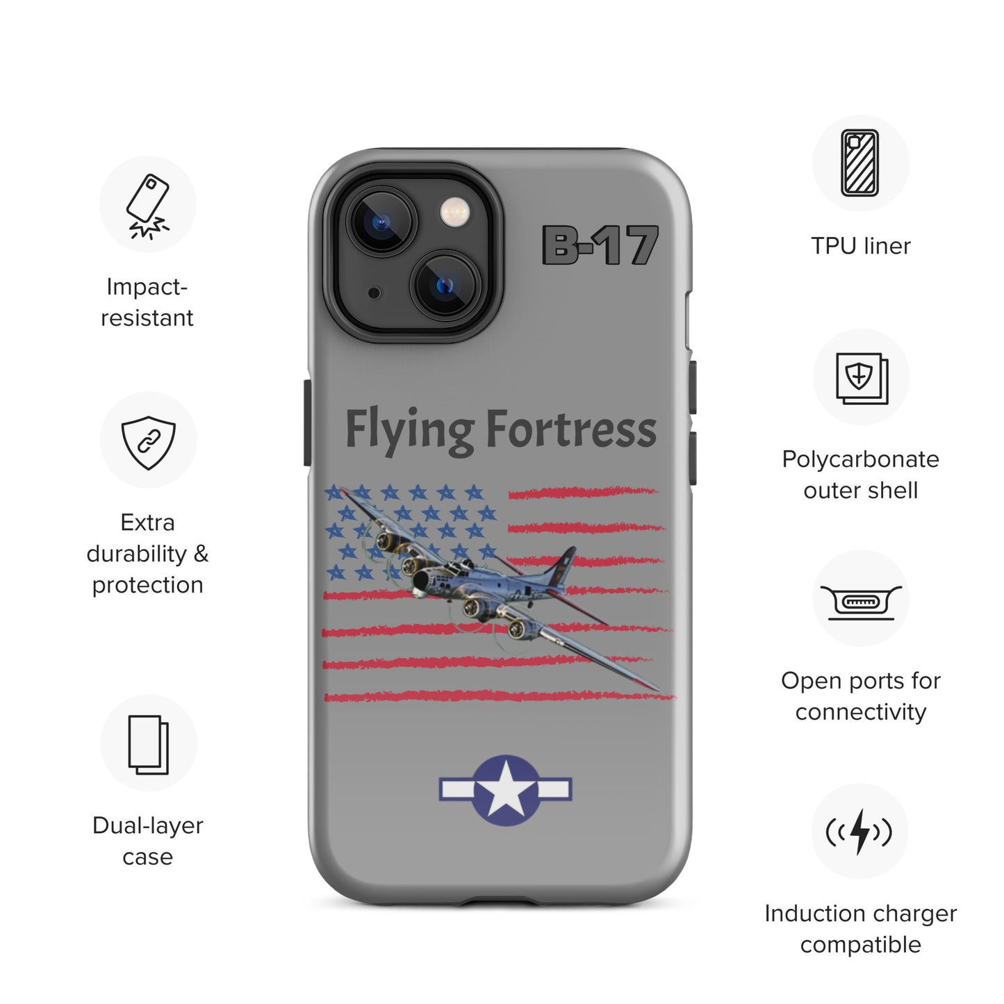WWII Fortress Patriot iPhone Case