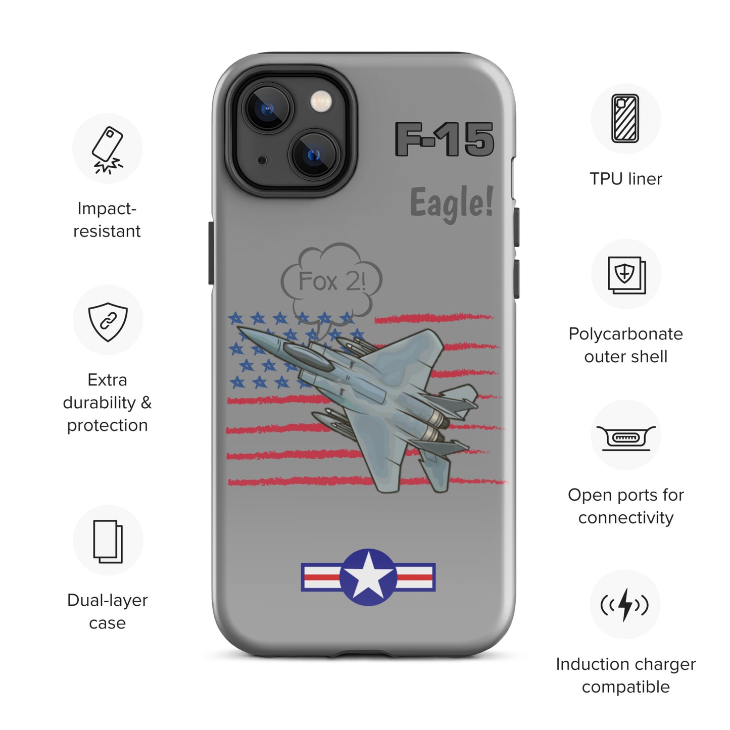 Eagle Wings Freedom iPhone Case (Without Quotes)