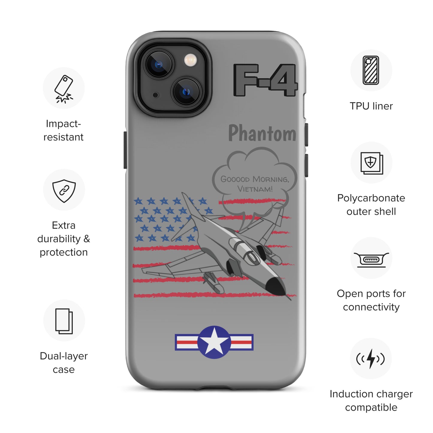 Patriot Phantom iPhone Case (Without Quotes)