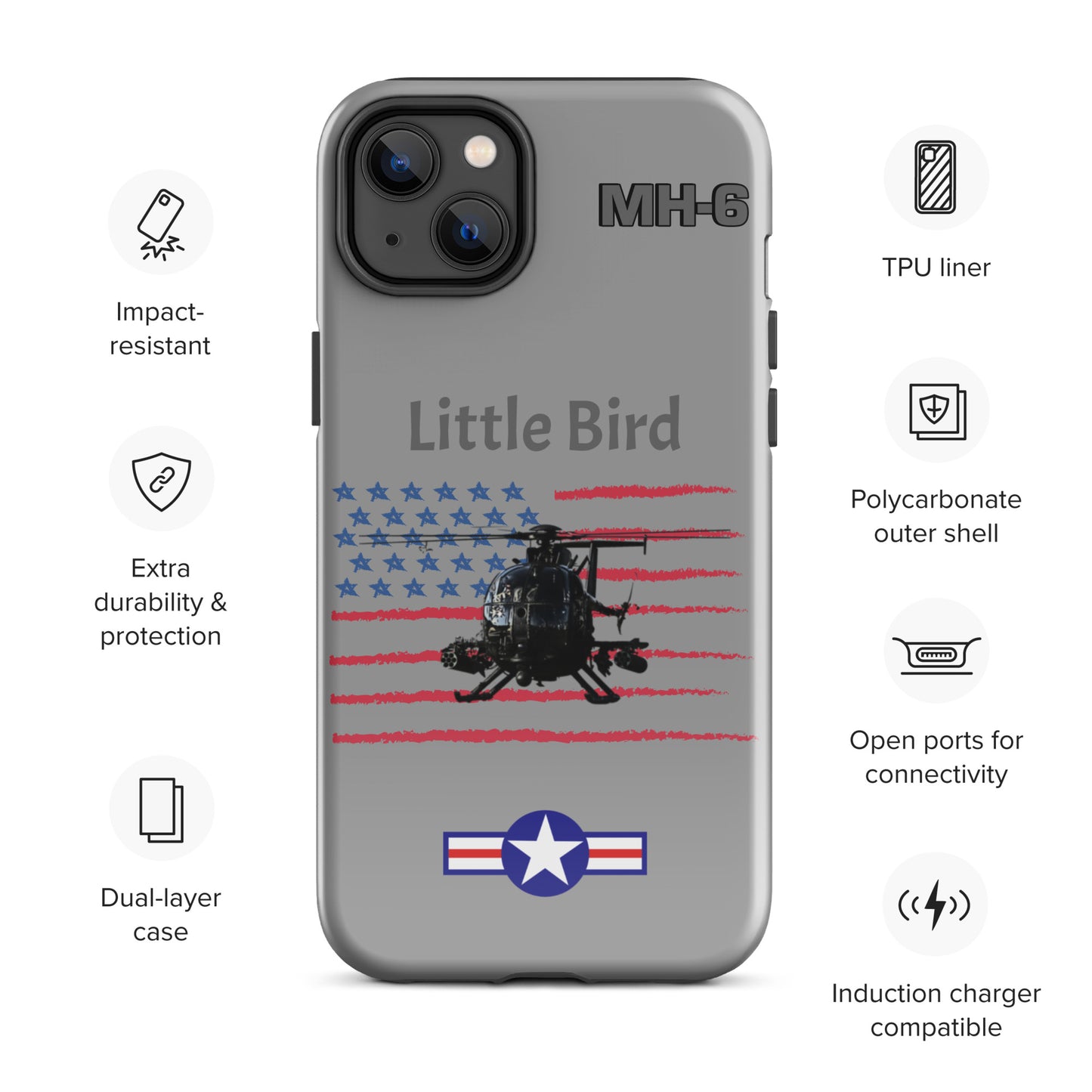 Little Bird Patriot iPhone Case (Without Quotes)