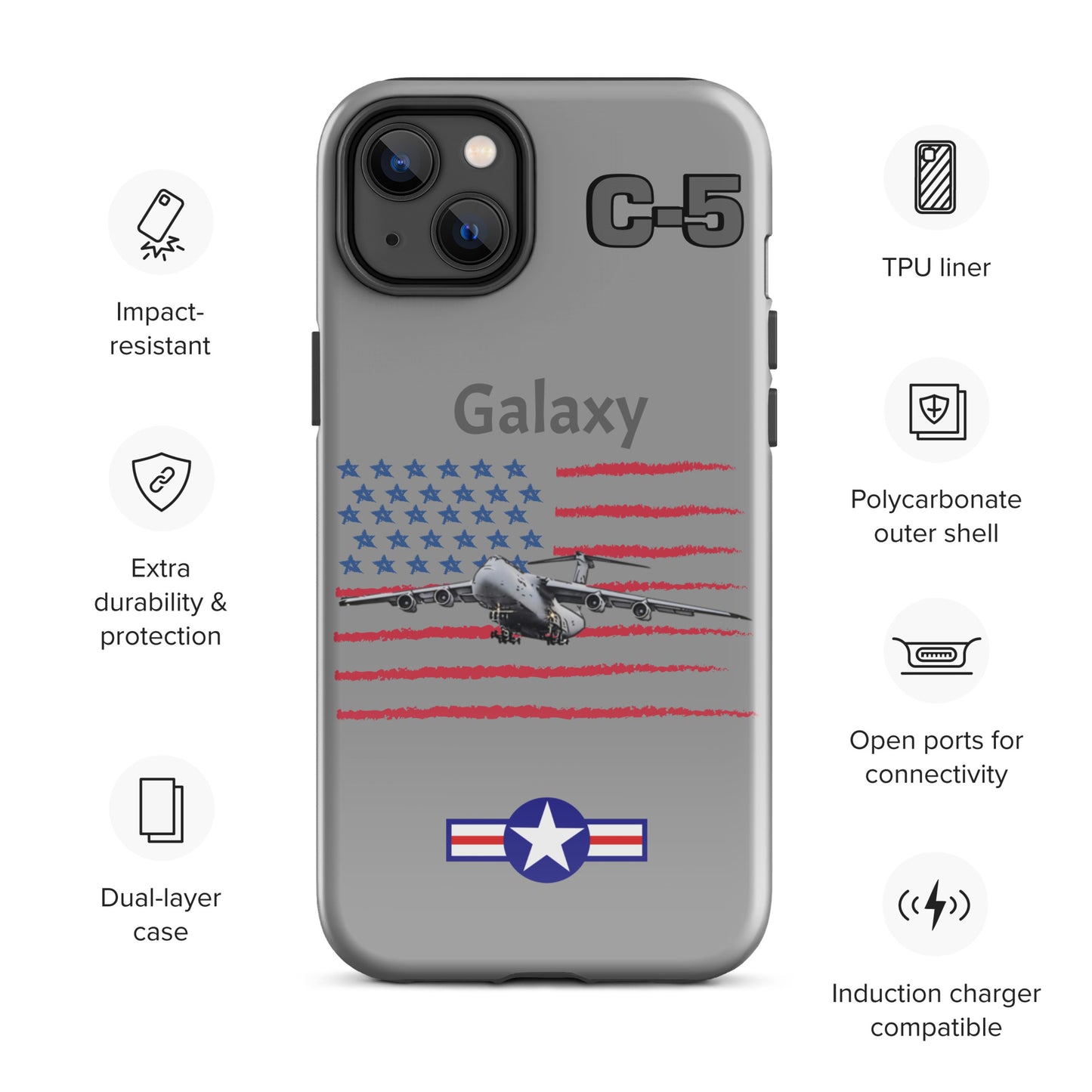 Galaxy Patriot iPhone Case (Without Quotes)