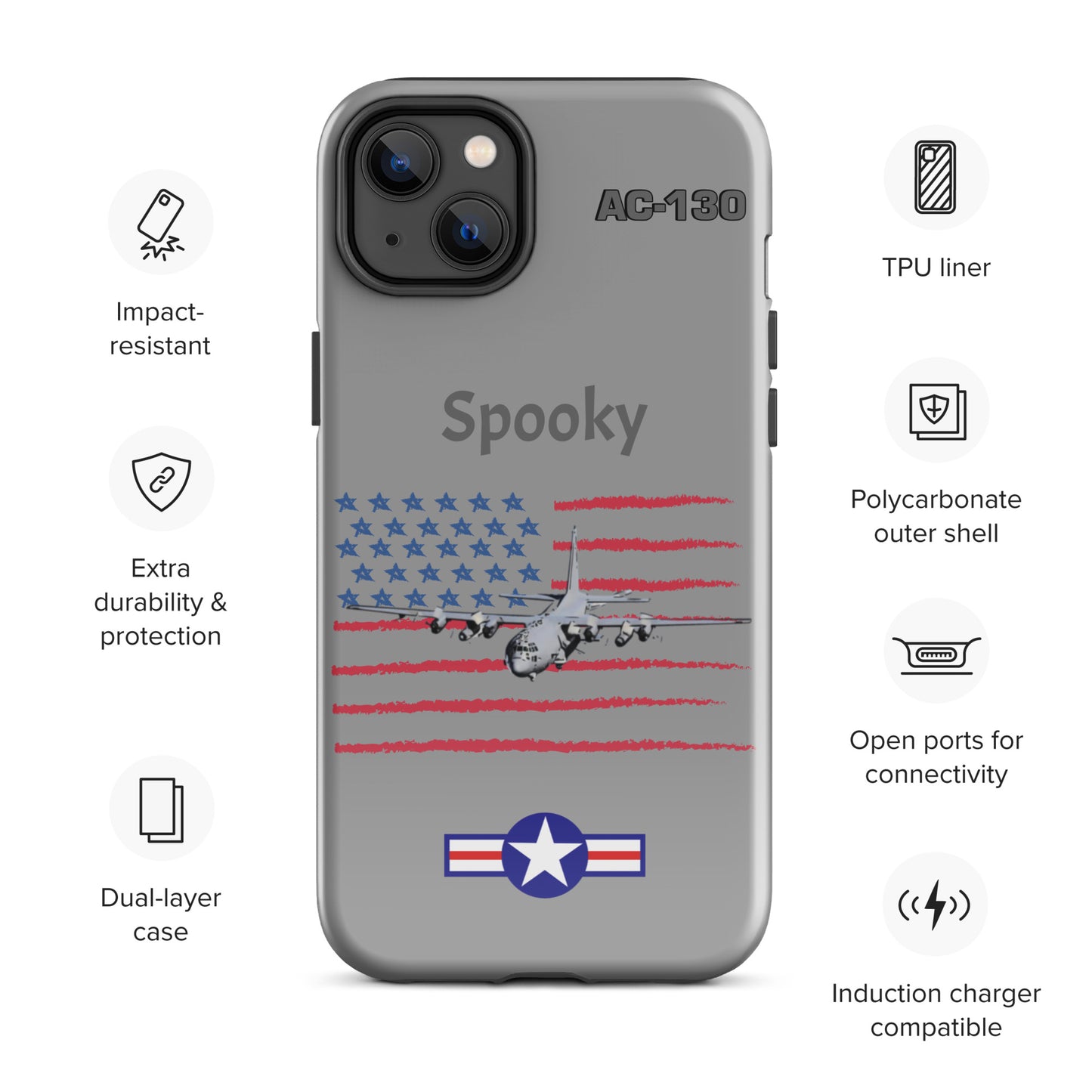 Spooky Patriot iPhone Case (Without Quotes)