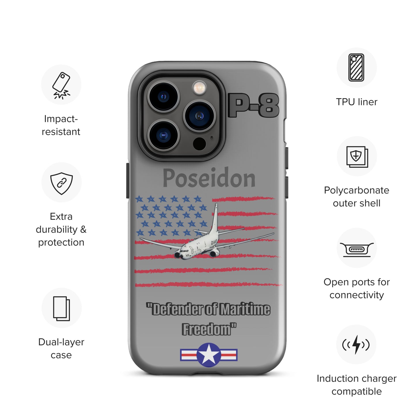 Poseidon Patriot iPhone Case