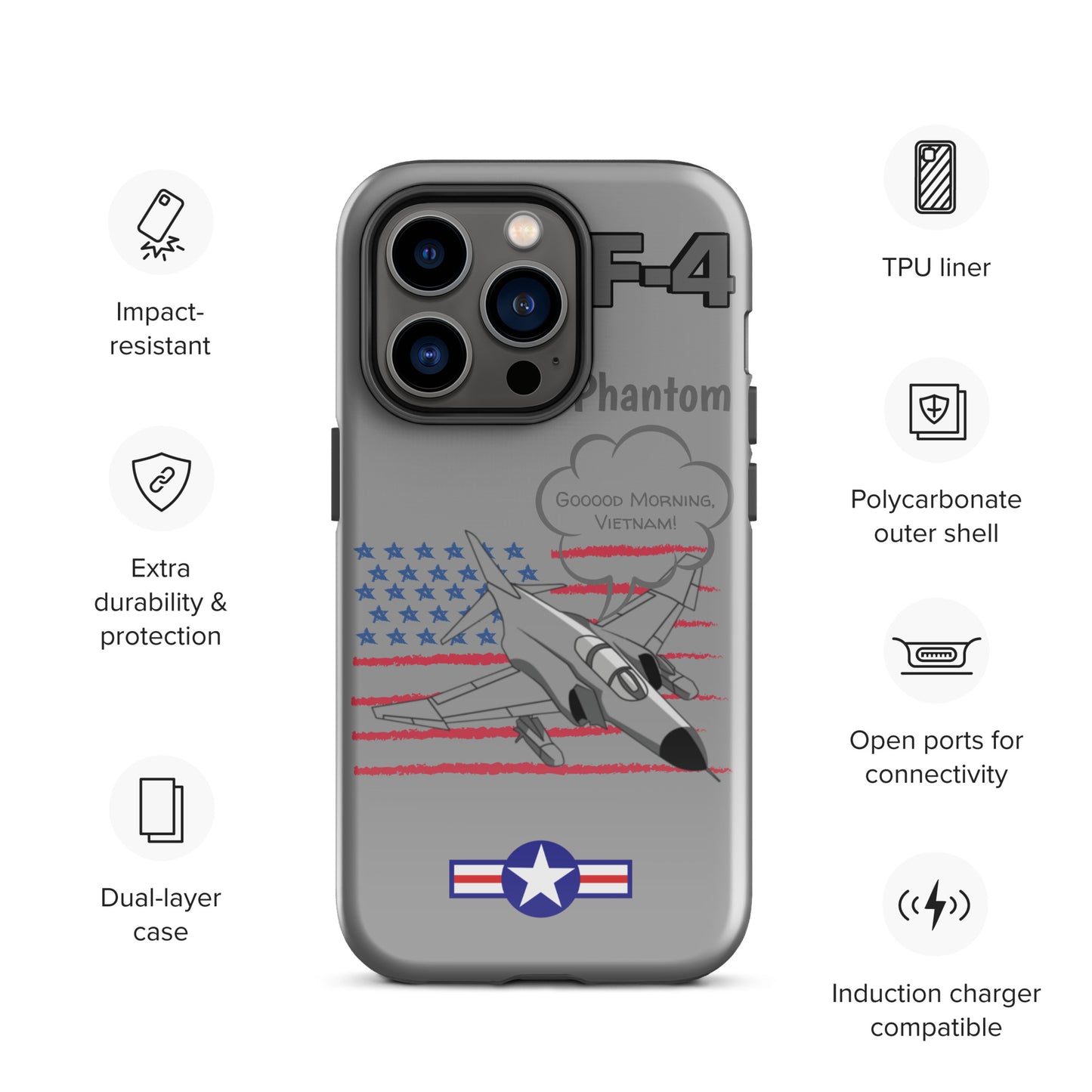Patriot Phantom iPhone Case (Without Quotes)