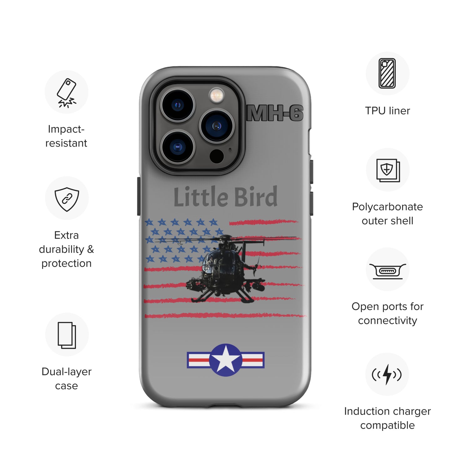 Little Bird Patriot iPhone Case (Without Quotes)