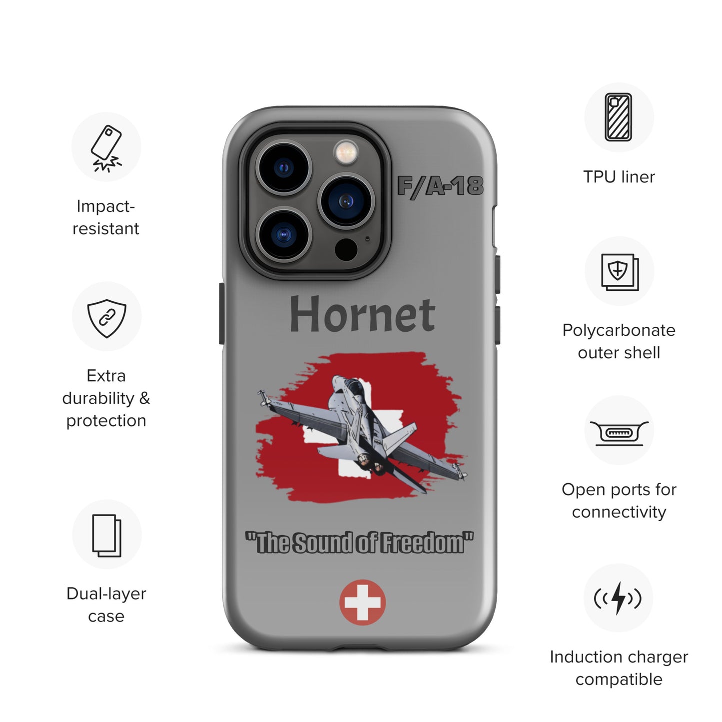 Swiss Hornet Patriot iPhone Case