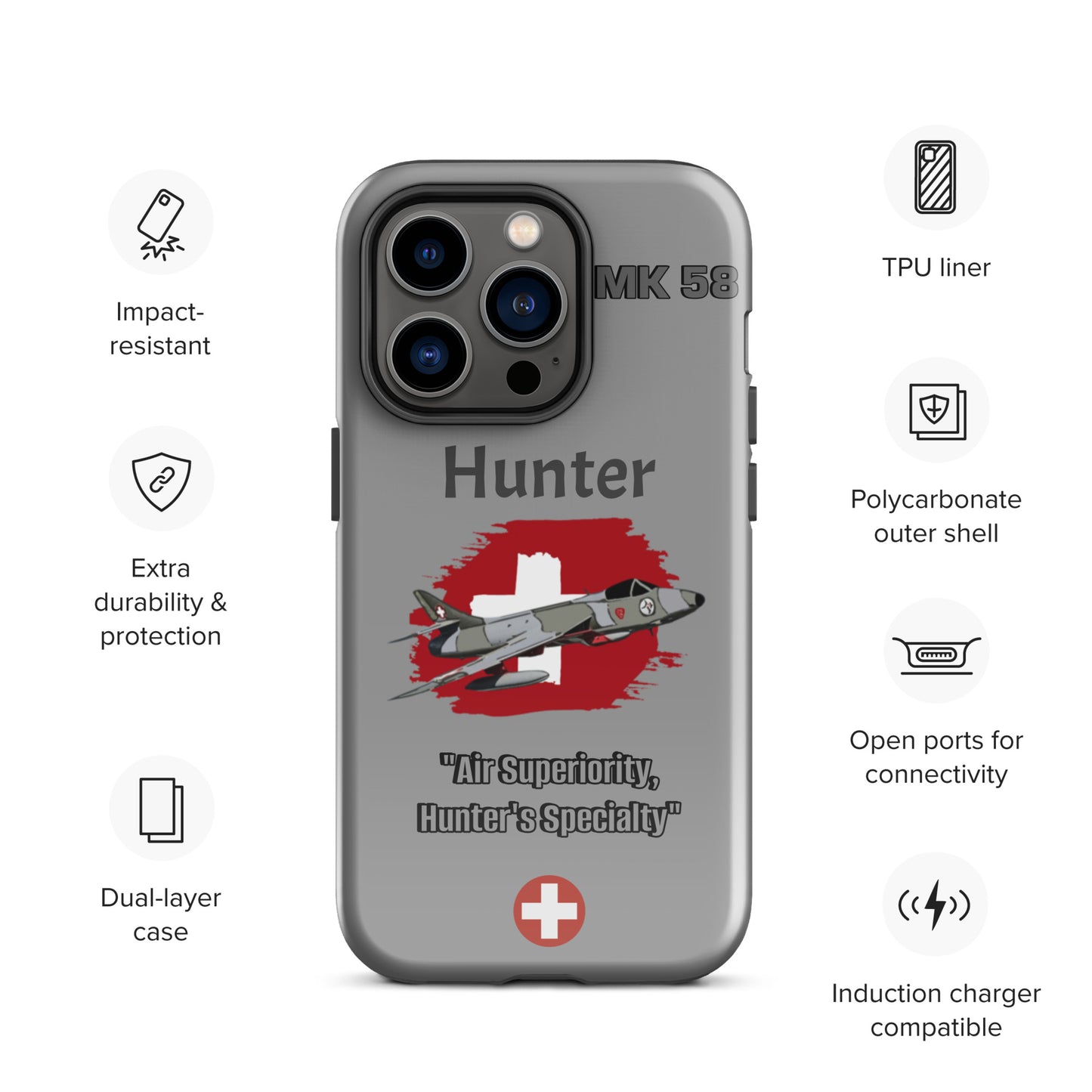 Swiss Hunter Patriot iPhone Case
