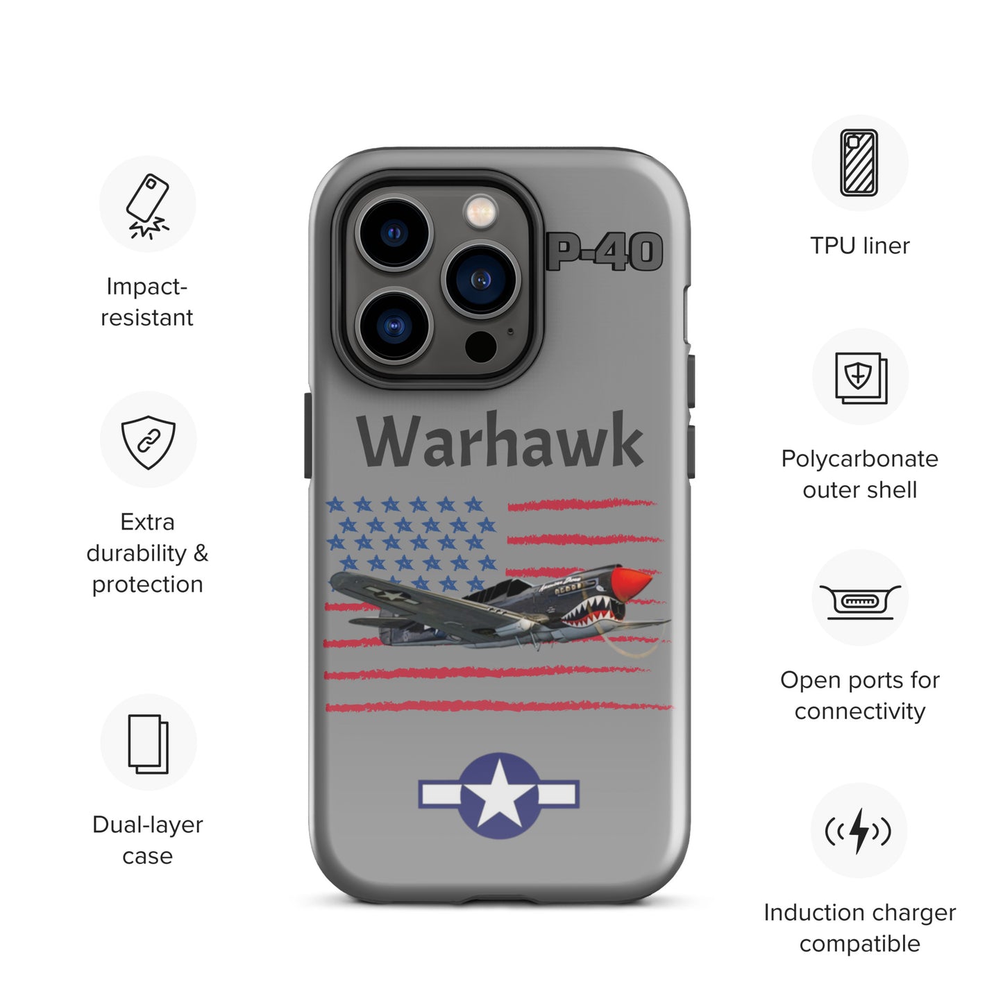 WWII Warhawk Patriot iPhone Case