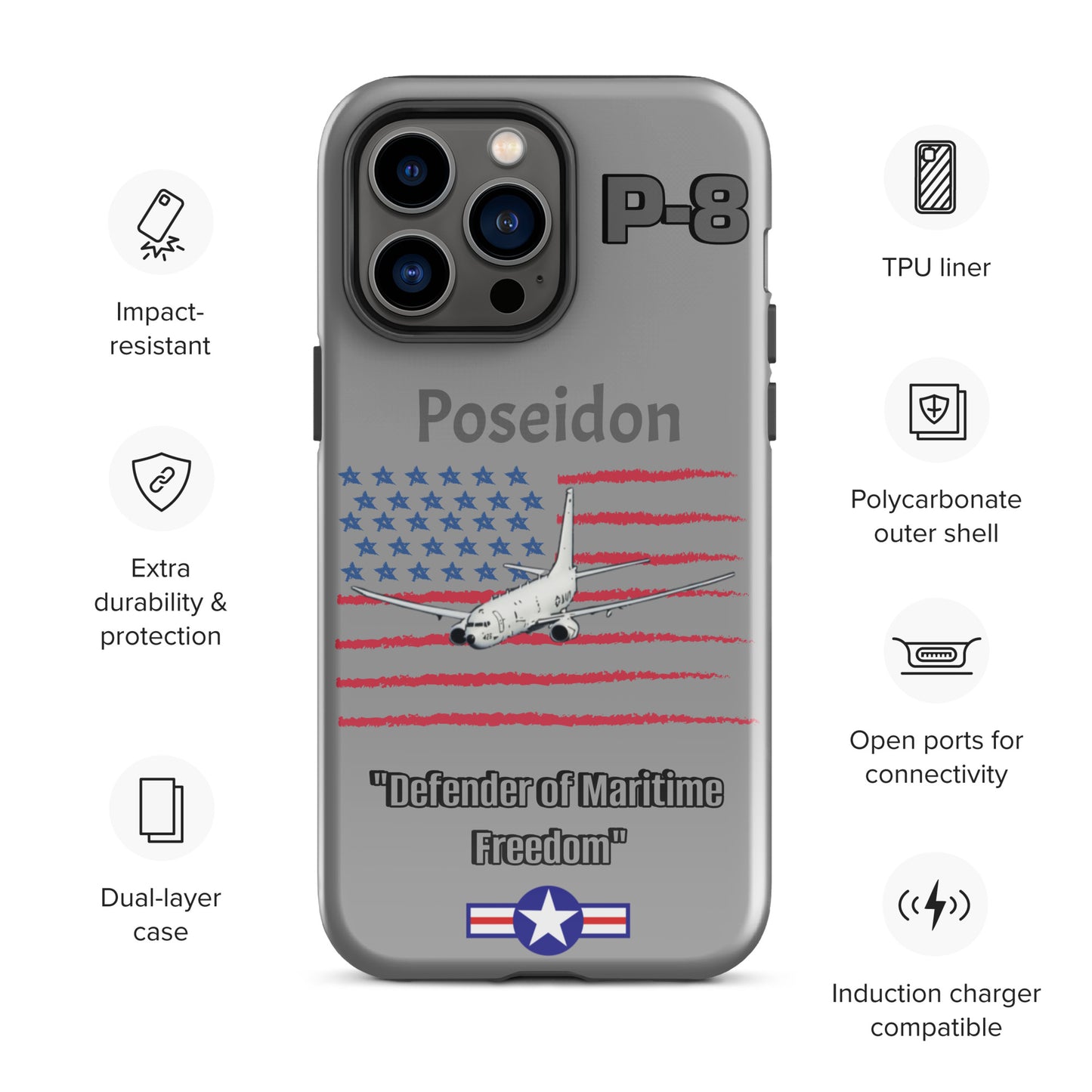 Poseidon Patriot iPhone Case