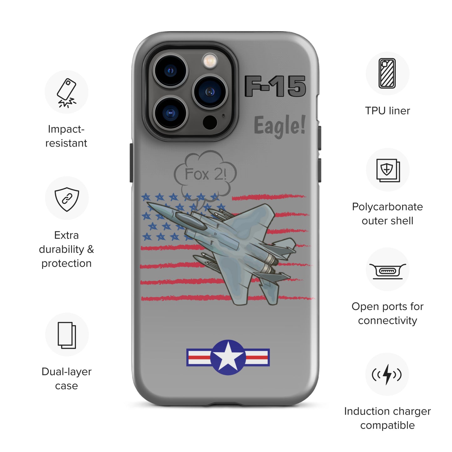 Eagle Wings Freedom iPhone Case (Without Quotes)