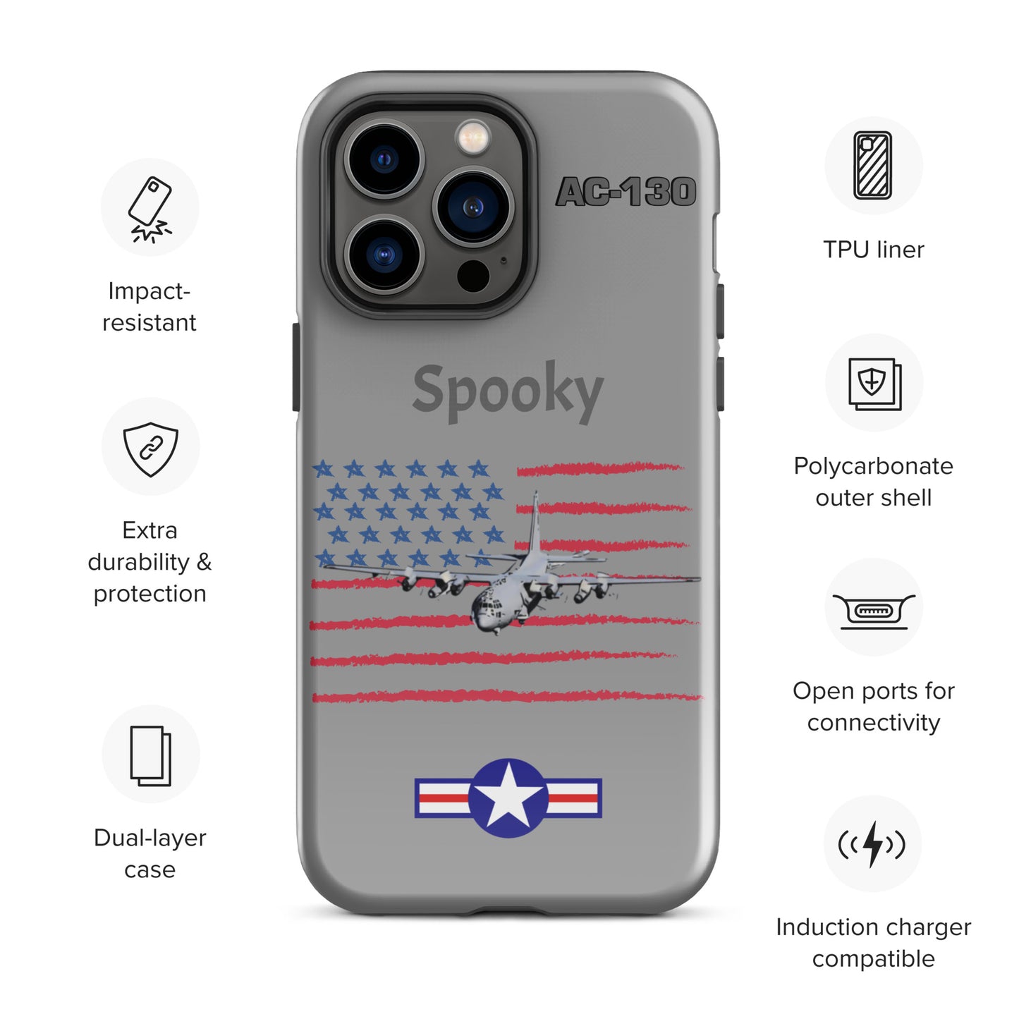 Spooky Patriot iPhone Case (Without Quotes)