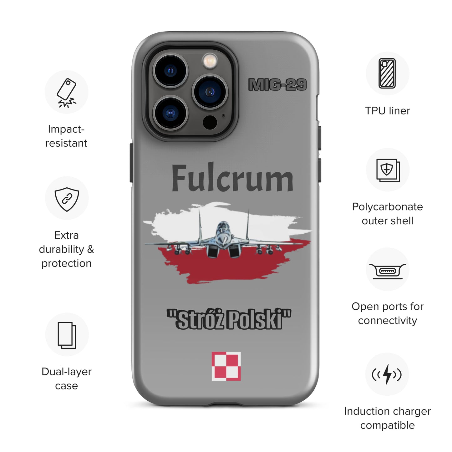 Poland Fulcrum Patriot iPhone Case