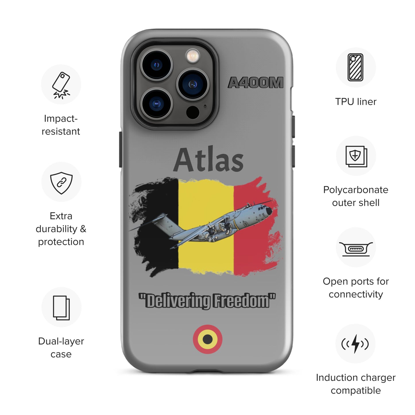 Belgian Atlas Patriot iPhone Case