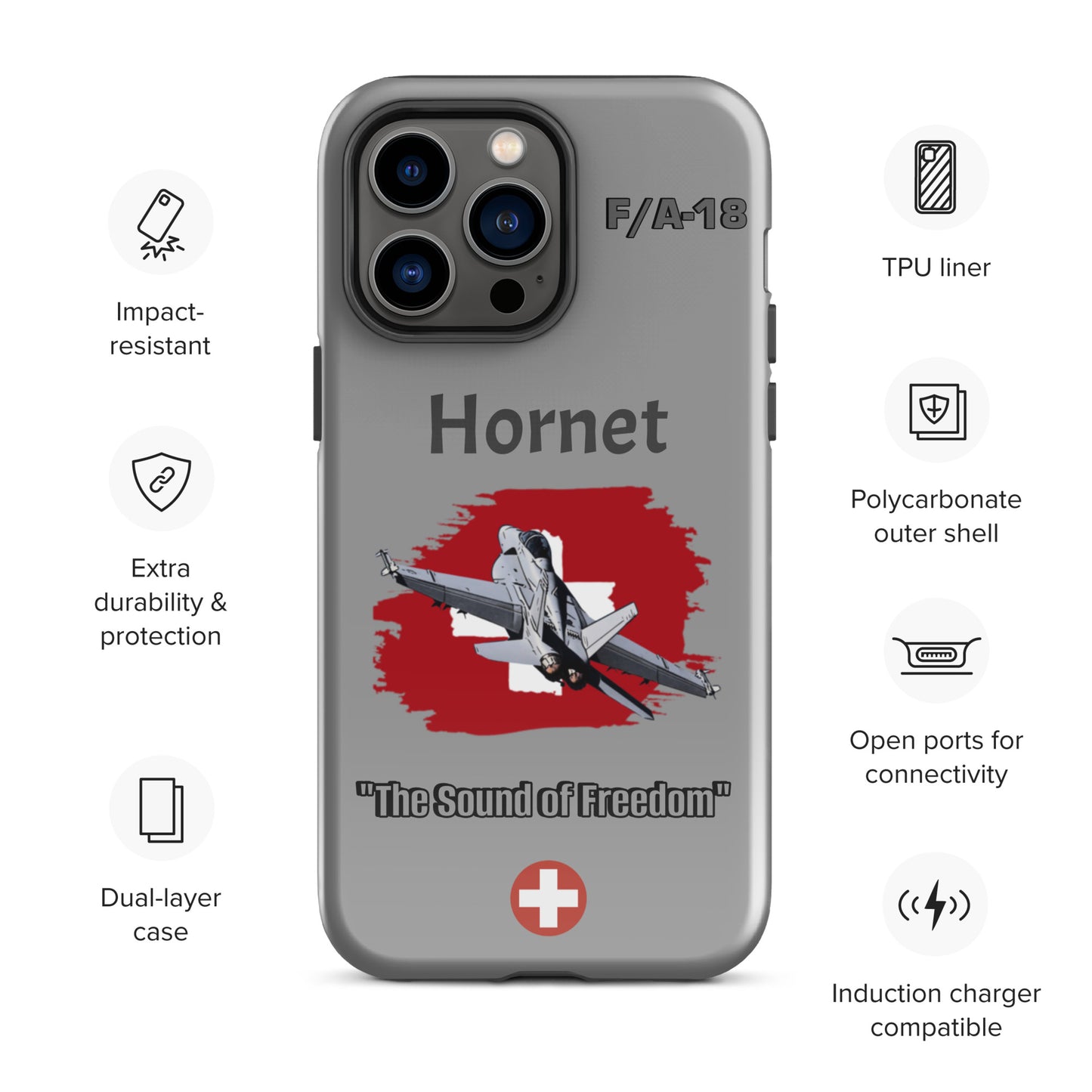 Swiss Hornet Patriot iPhone Case