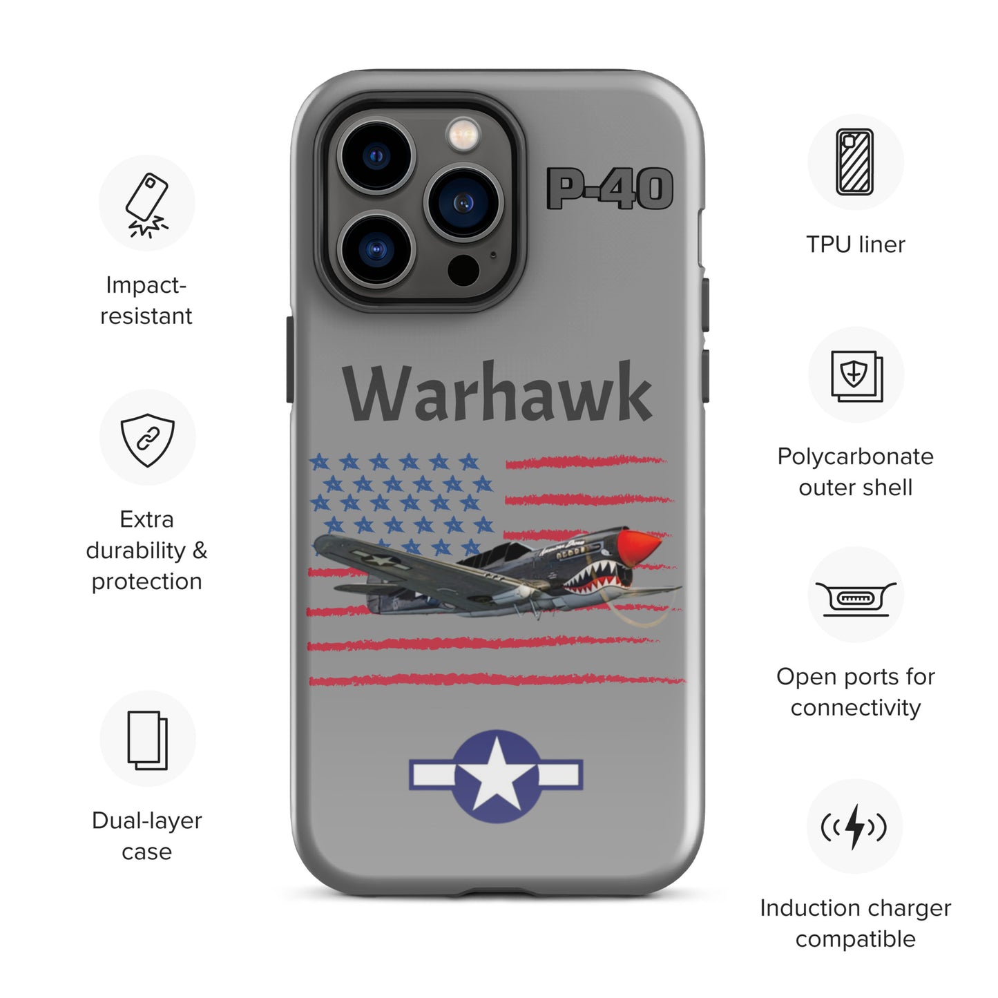 WWII Warhawk Patriot iPhone Case