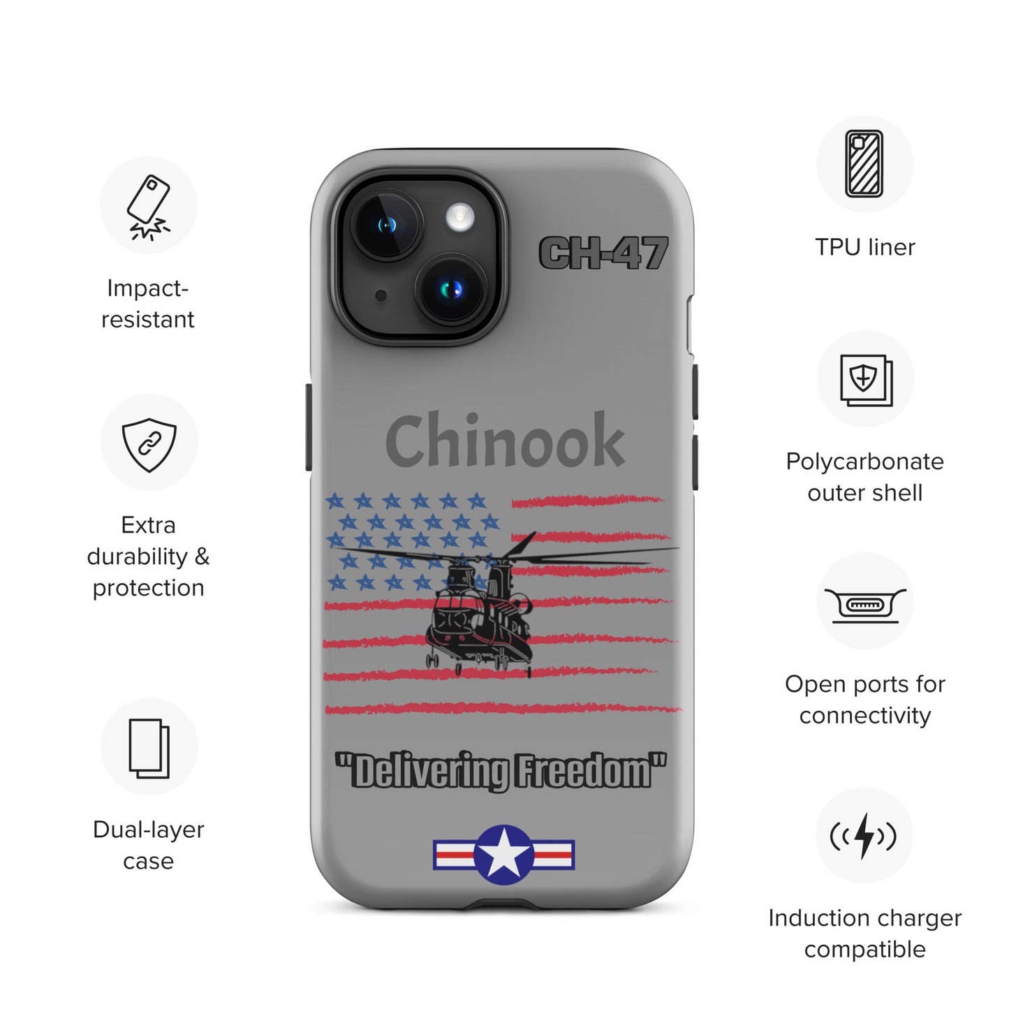 Chinook Patriot iPhone Case