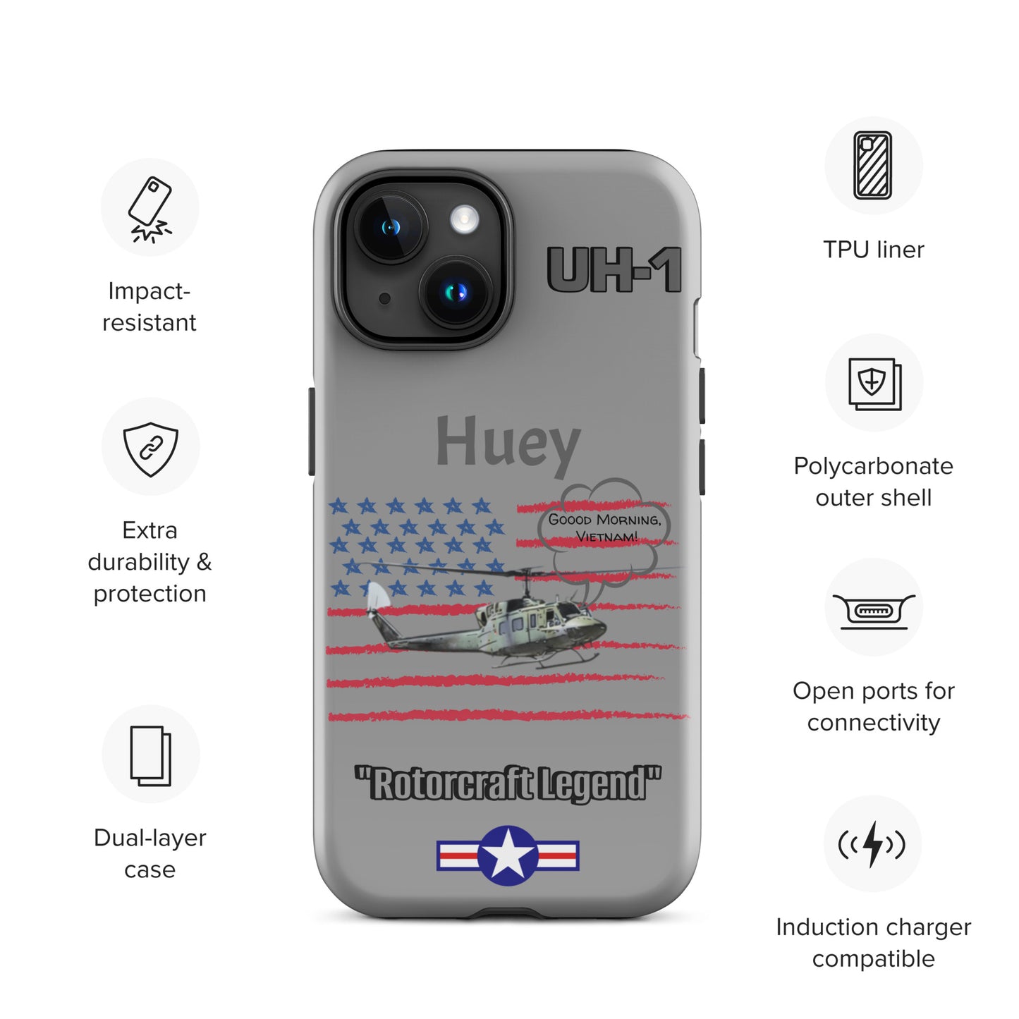 Huey Patriot iPhone Case