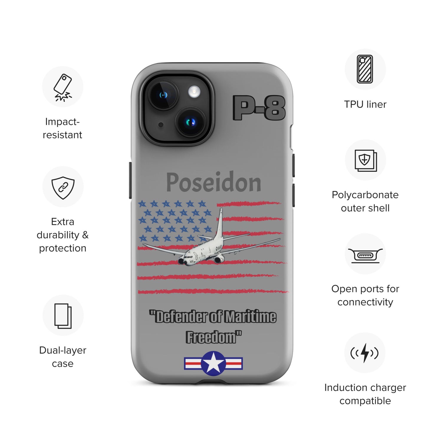Poseidon Patriot iPhone Case