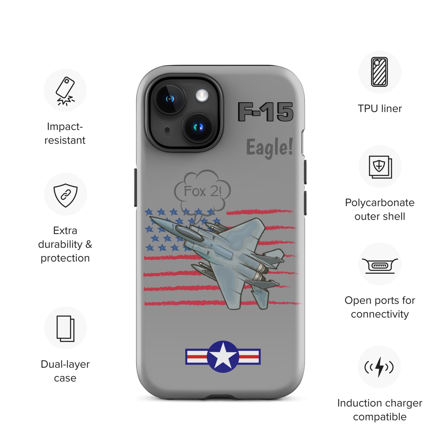 Eagle Wings Freedom iPhone Case (Without Quotes)