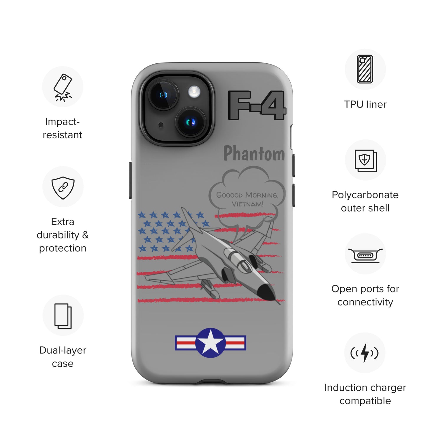 Patriot Phantom iPhone Case (Without Quotes)