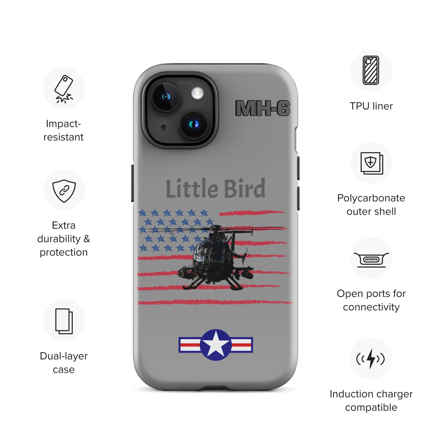 Little Bird Patriot iPhone Case (Without Quotes)