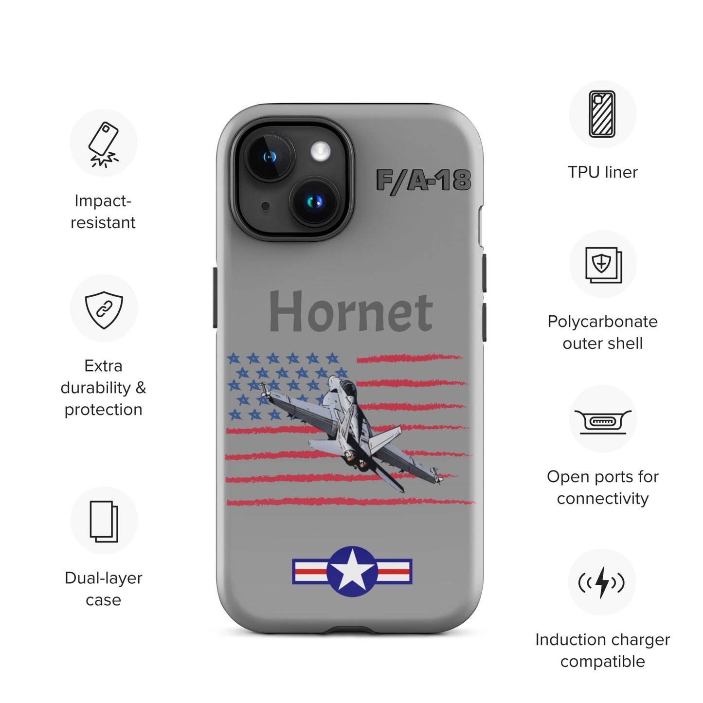 Hornet Patriot iPhone Case (Without Quotes)