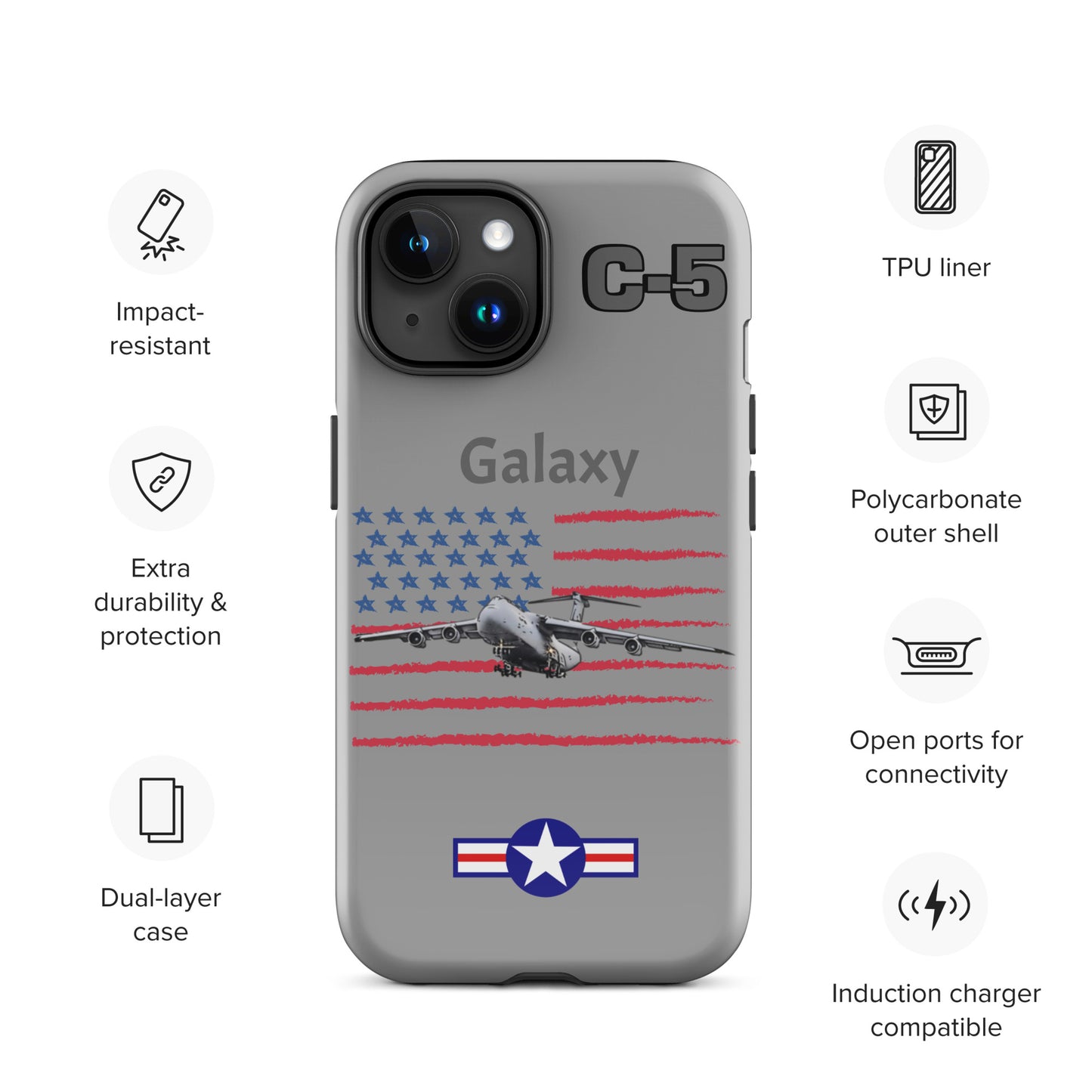 Galaxy Patriot iPhone Case (Without Quotes)