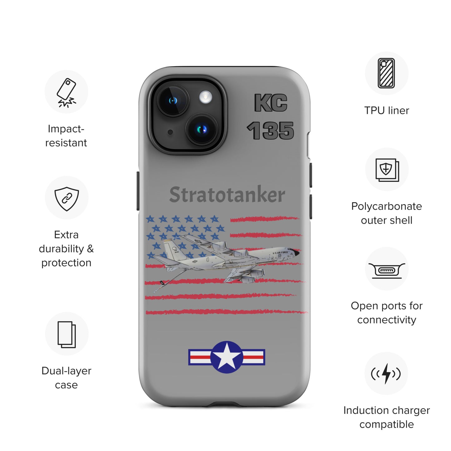 Stratotanker Patriot iPhone Case (Without Quotes)