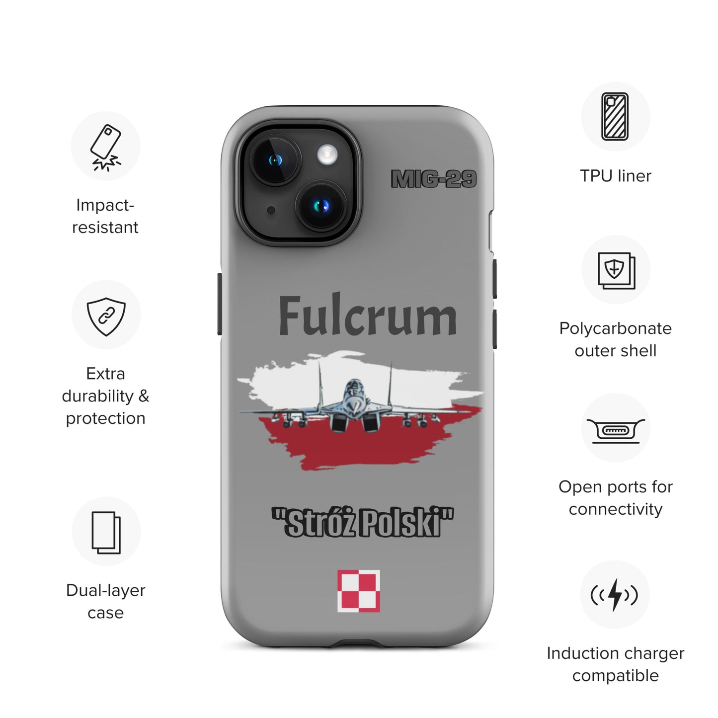 Poland Fulcrum Patriot iPhone Case