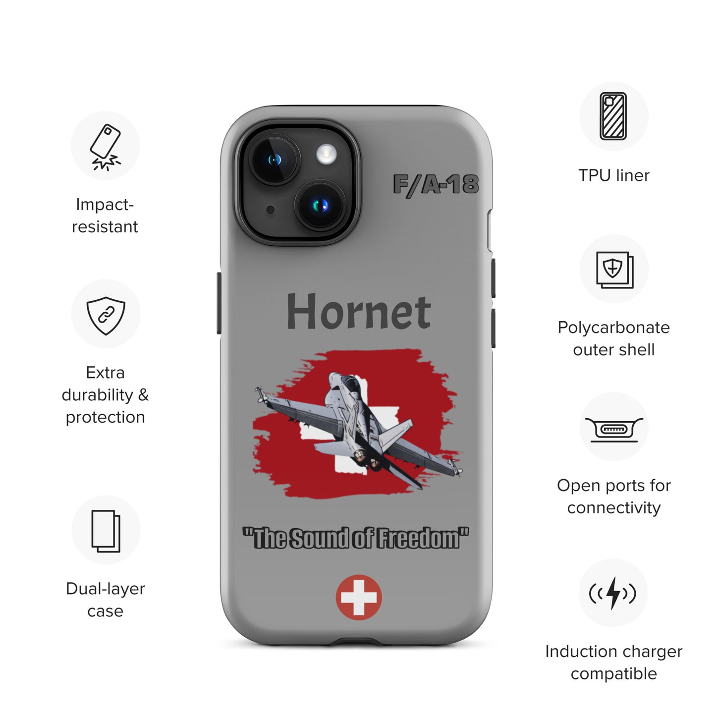 Swiss Hornet Patriot iPhone Case