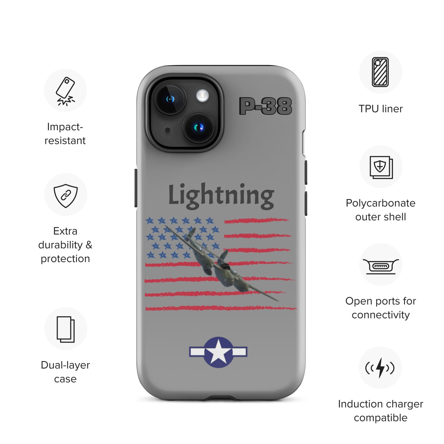 WWII Lightning Patriot iPhone Case