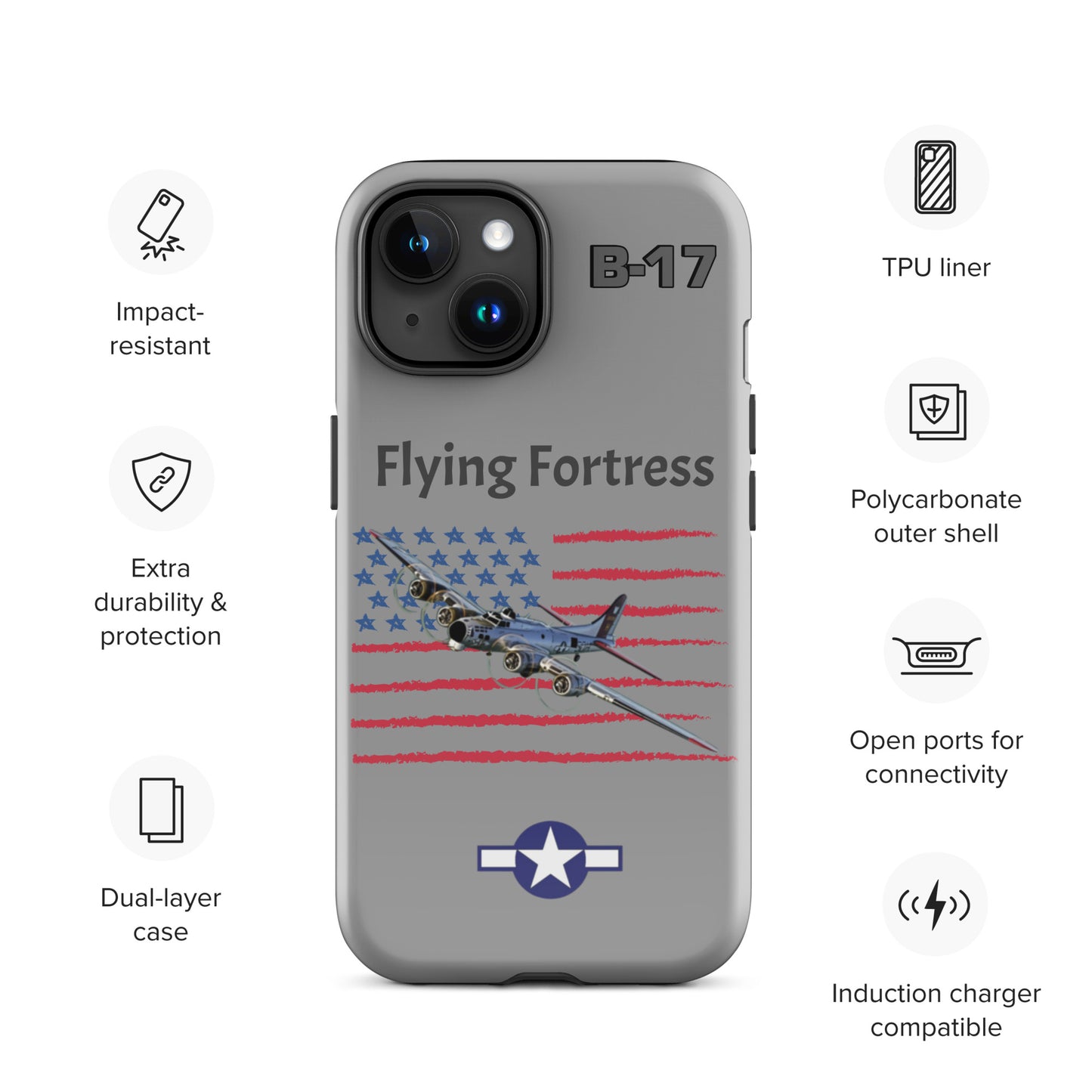 WWII Fortress Patriot iPhone Case