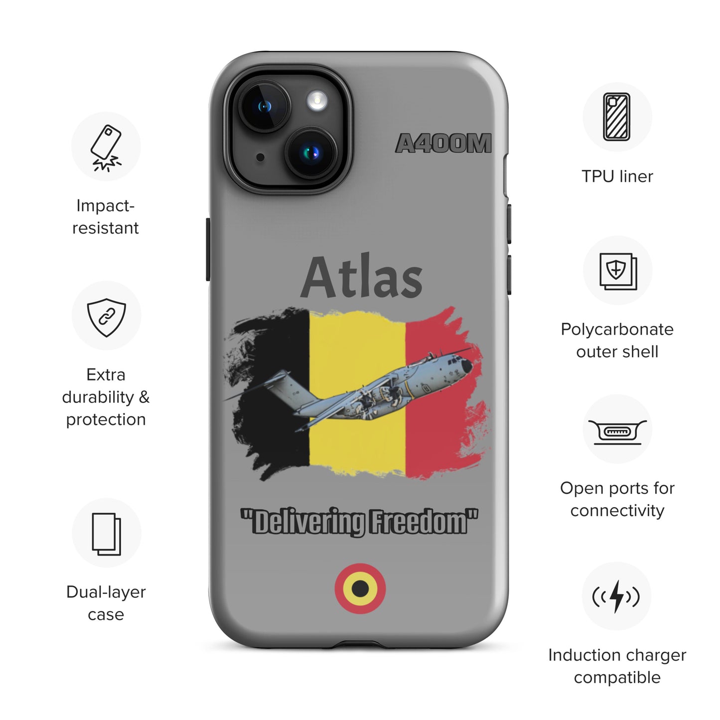 Belgian Atlas Patriot iPhone Case