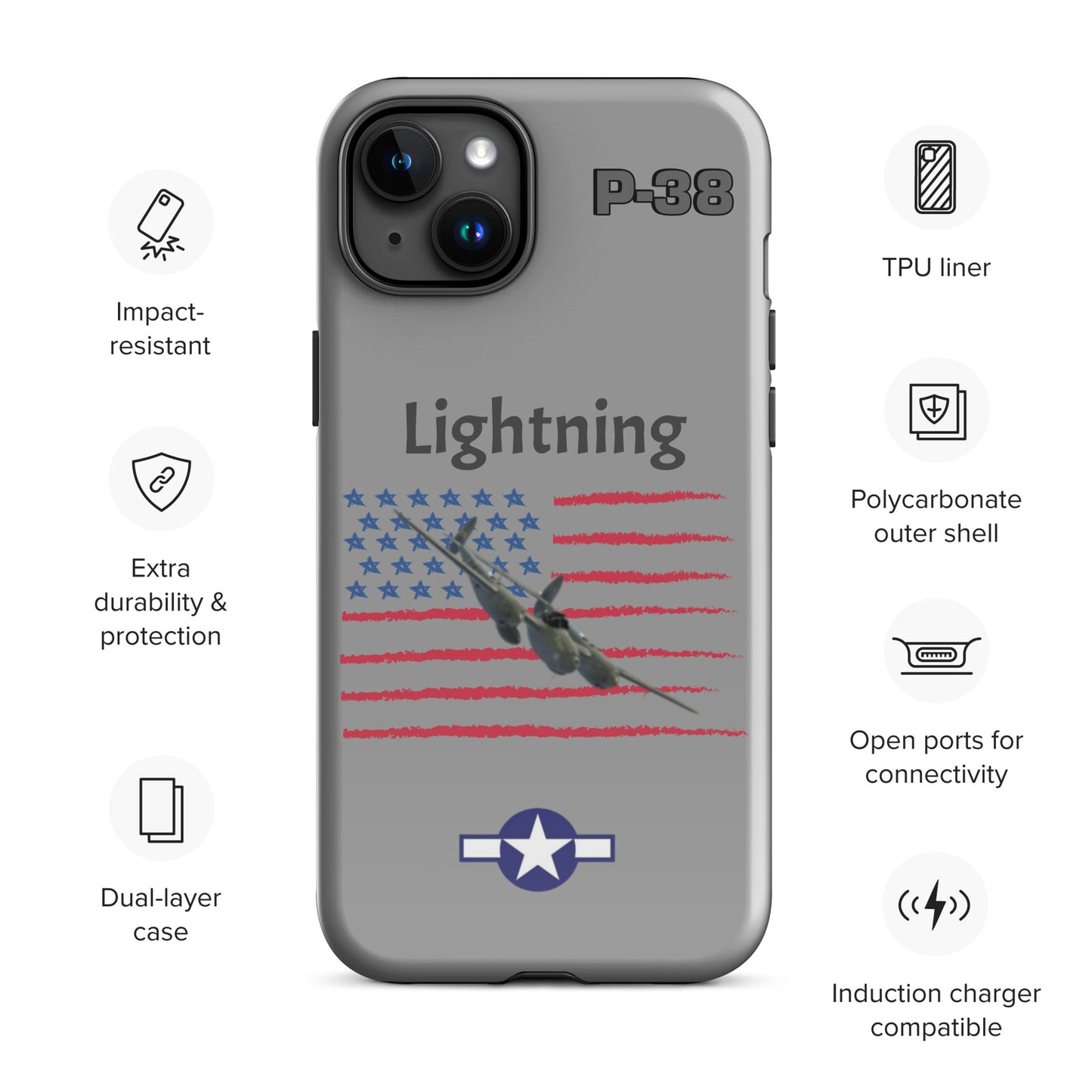 WWII Lightning Patriot iPhone Case