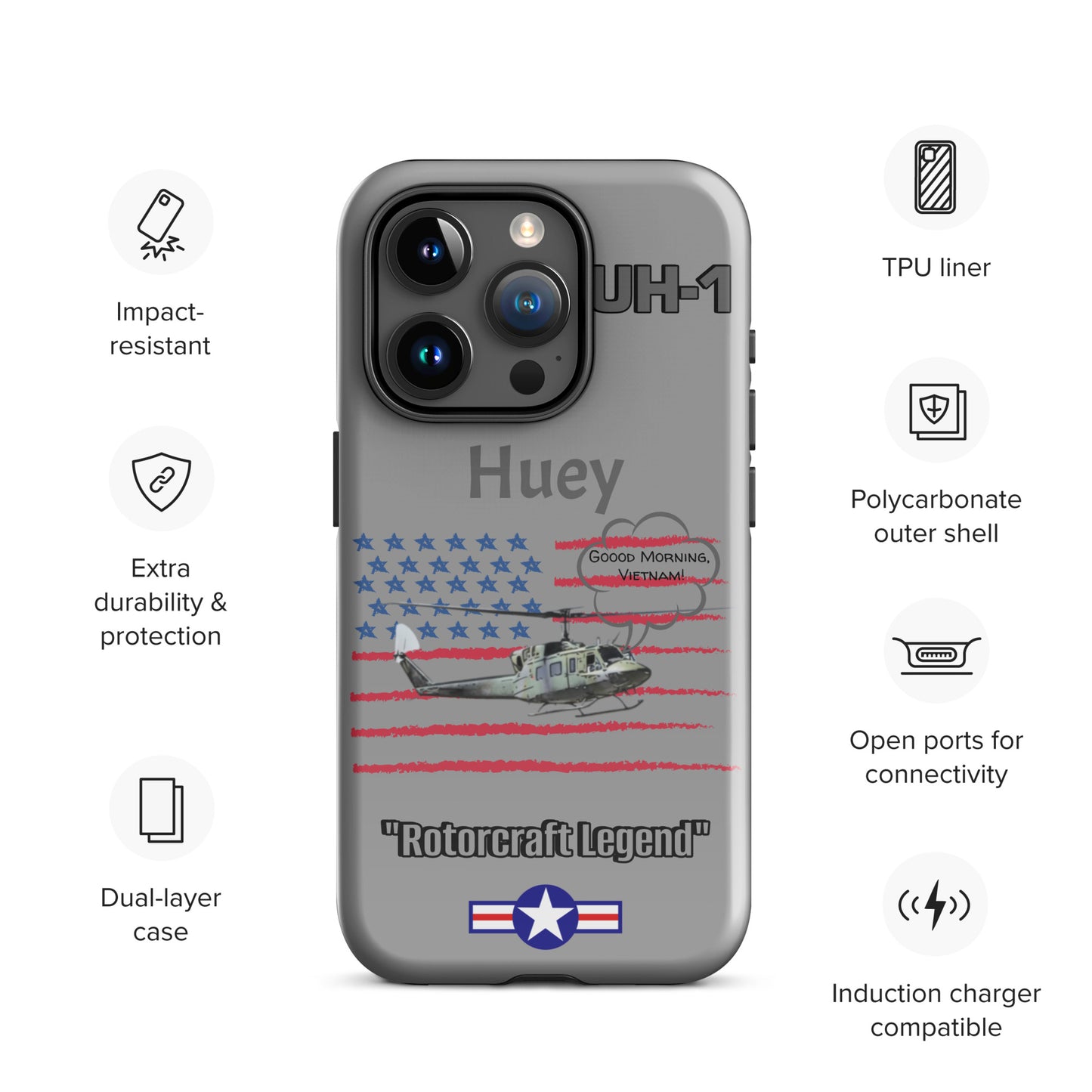 Huey Patriot iPhone Case
