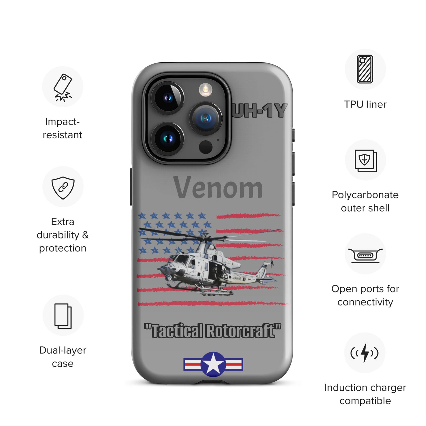 Super Huey Patriot iPhone Case