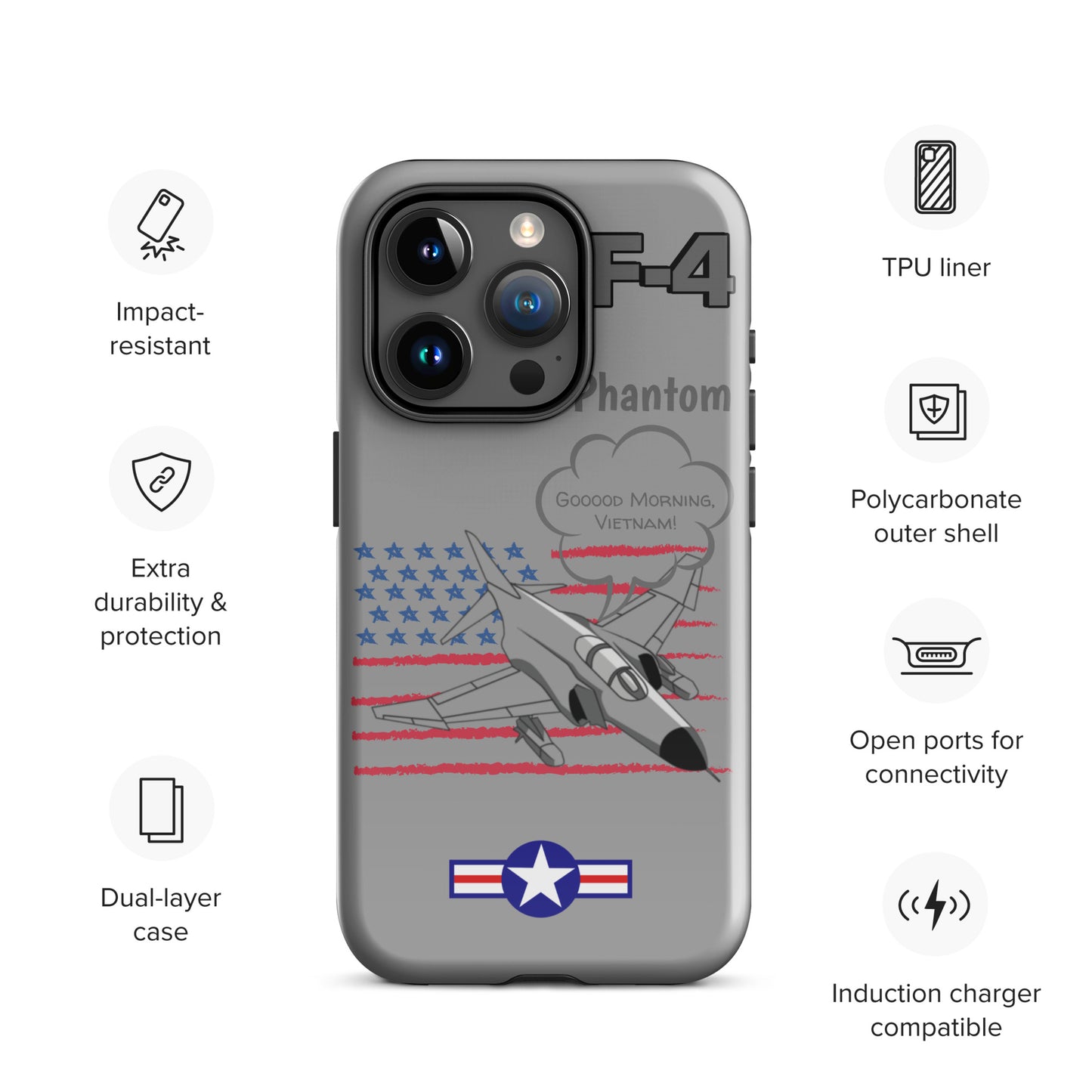 Patriot Phantom iPhone Case (Without Quotes)