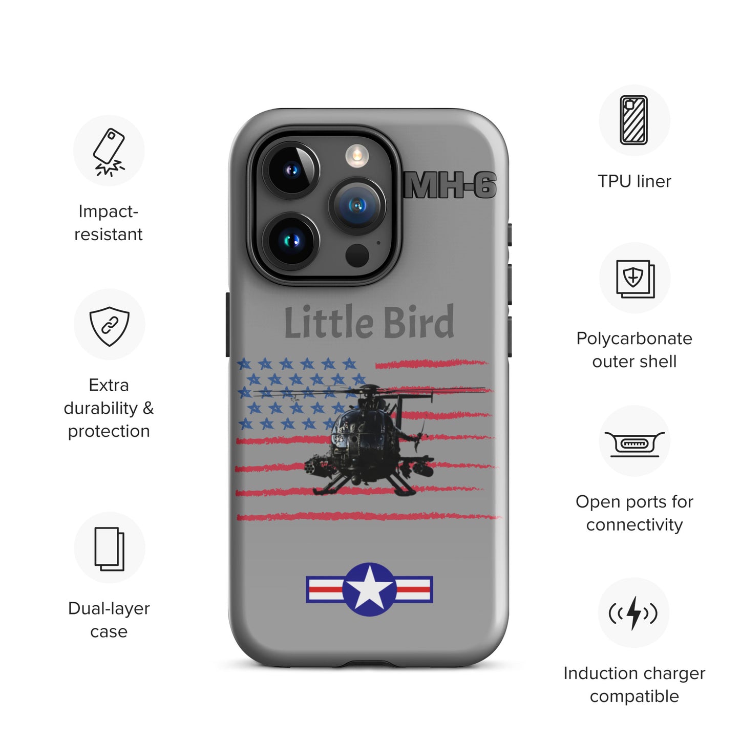 Little Bird Patriot iPhone Case (Without Quotes)