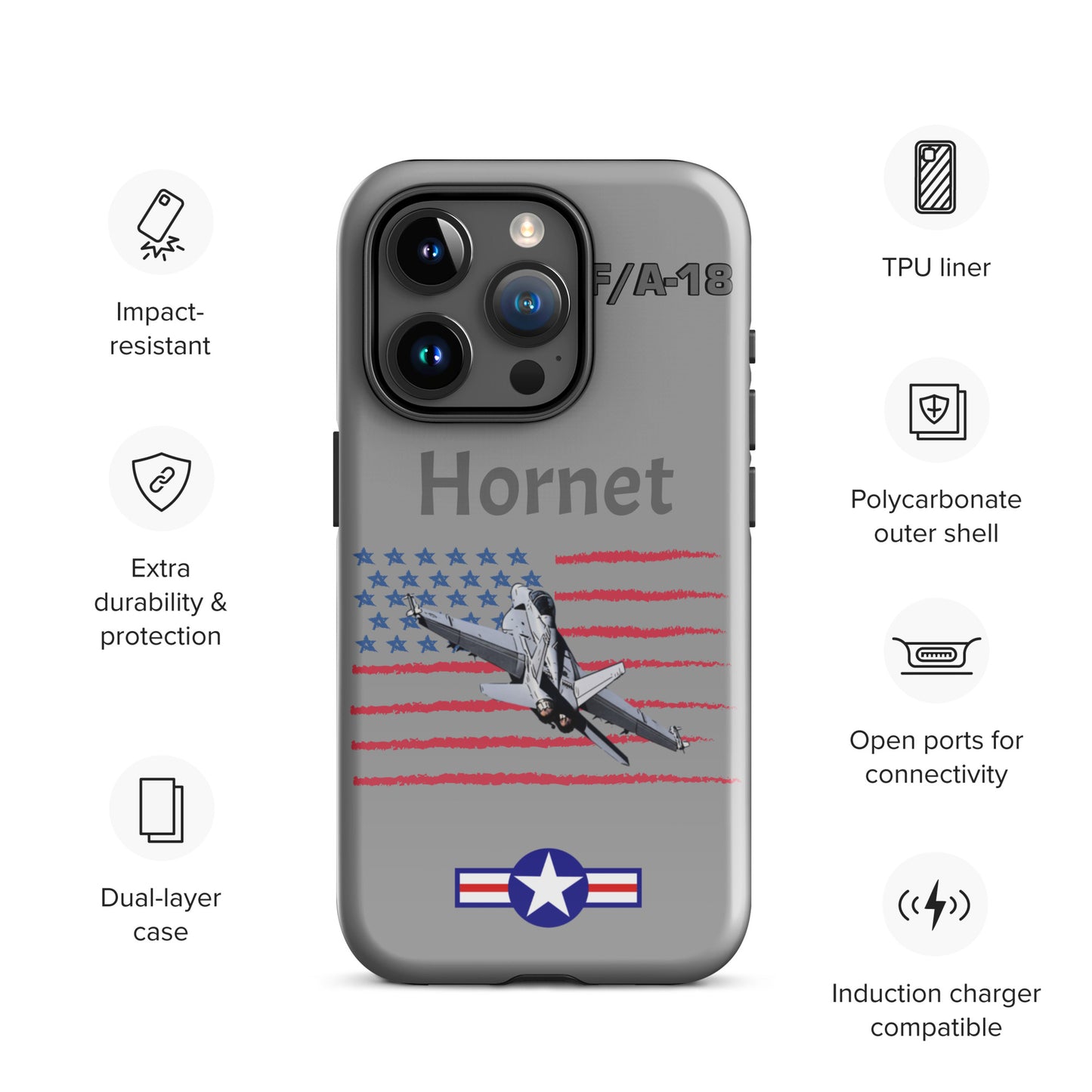 Hornet Patriot iPhone Case (Without Quotes)