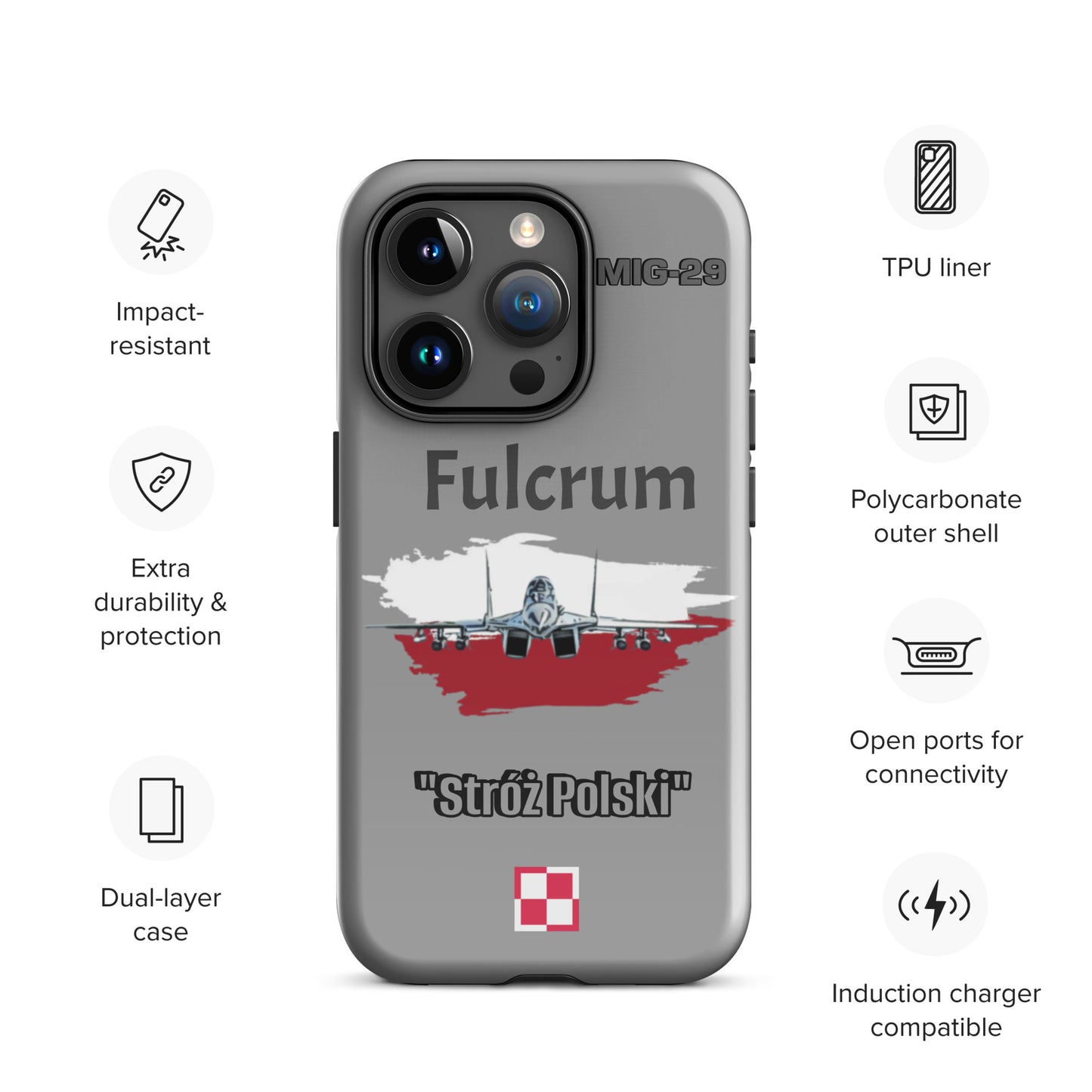 Poland Fulcrum Patriot iPhone Case